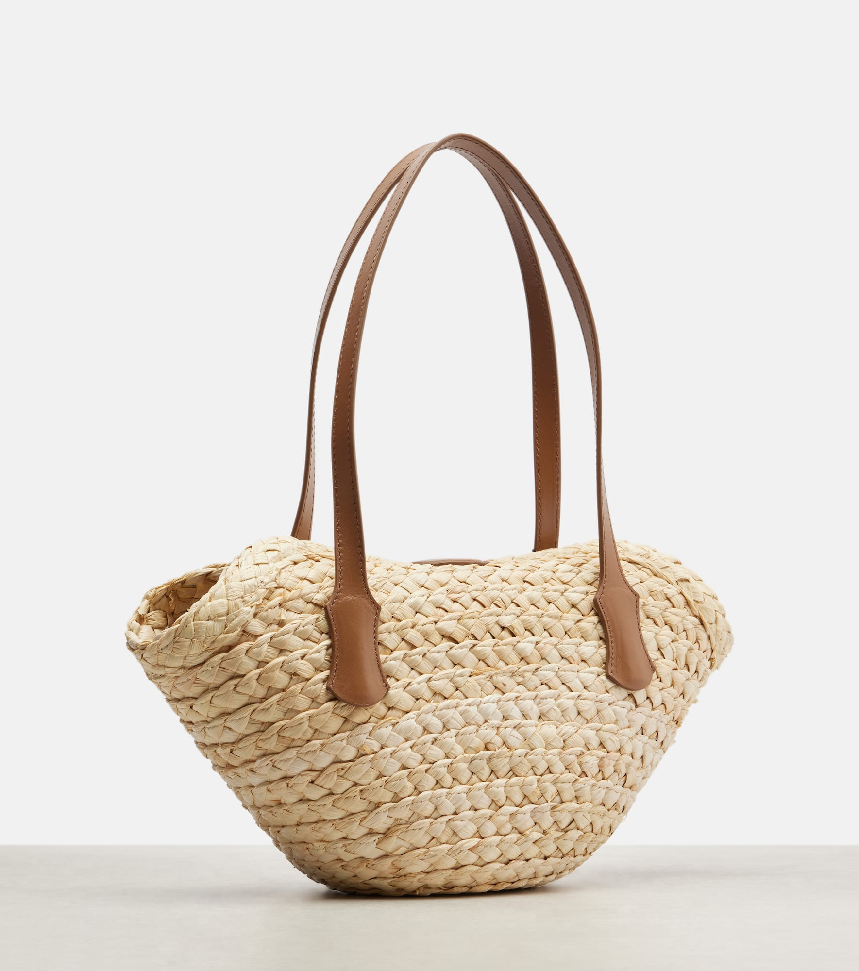 Capri Small raffia basket bag - 4