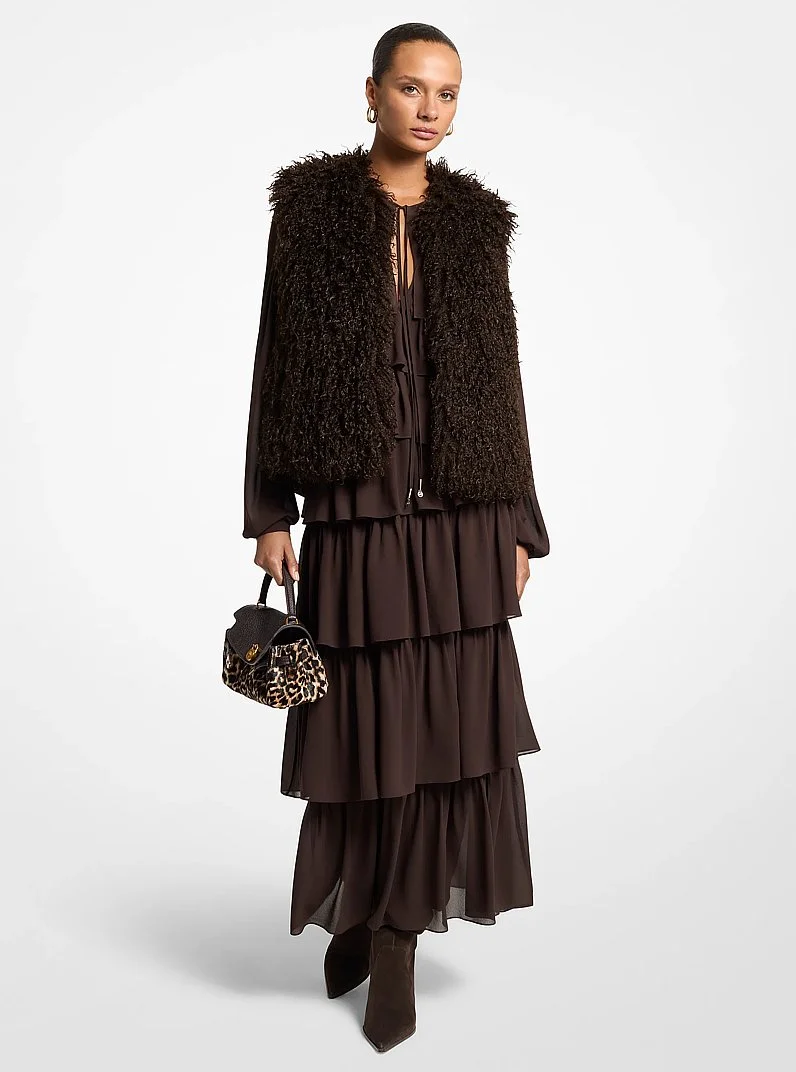 Faux Shearling Vest - 1