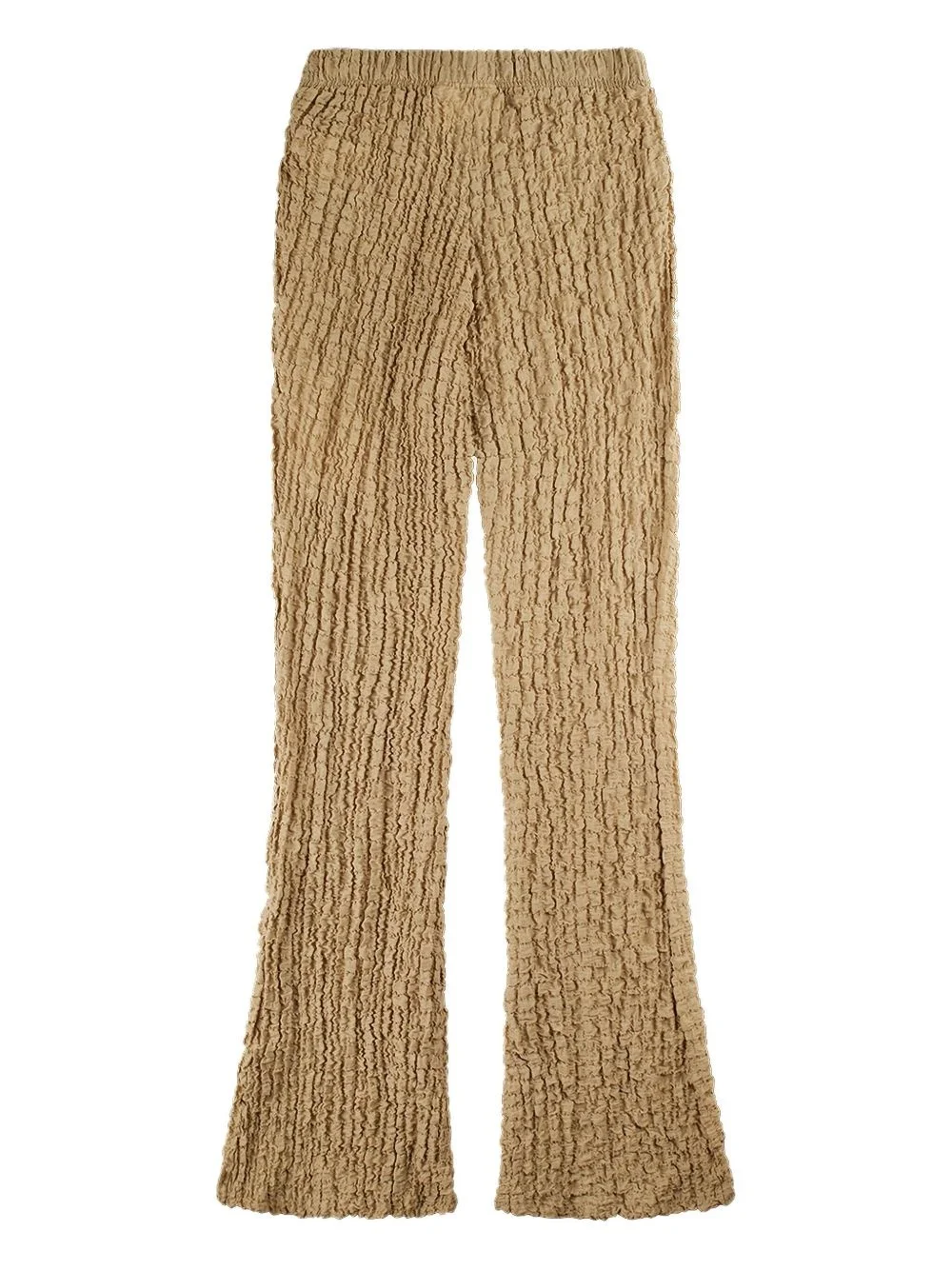 crinkled-effect trousers - 1