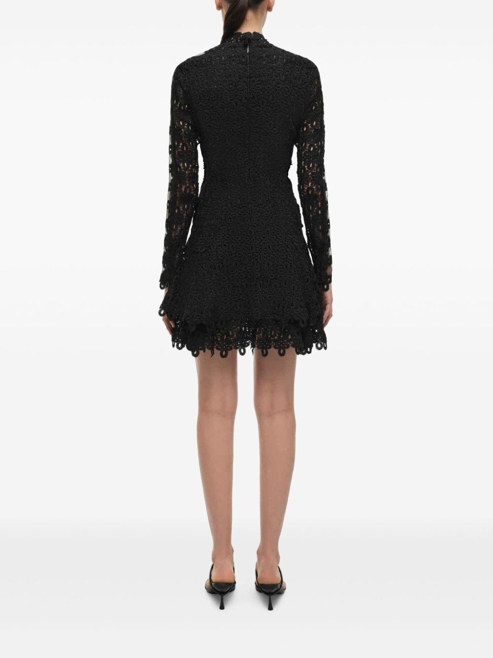lace-detail mini dress - 2