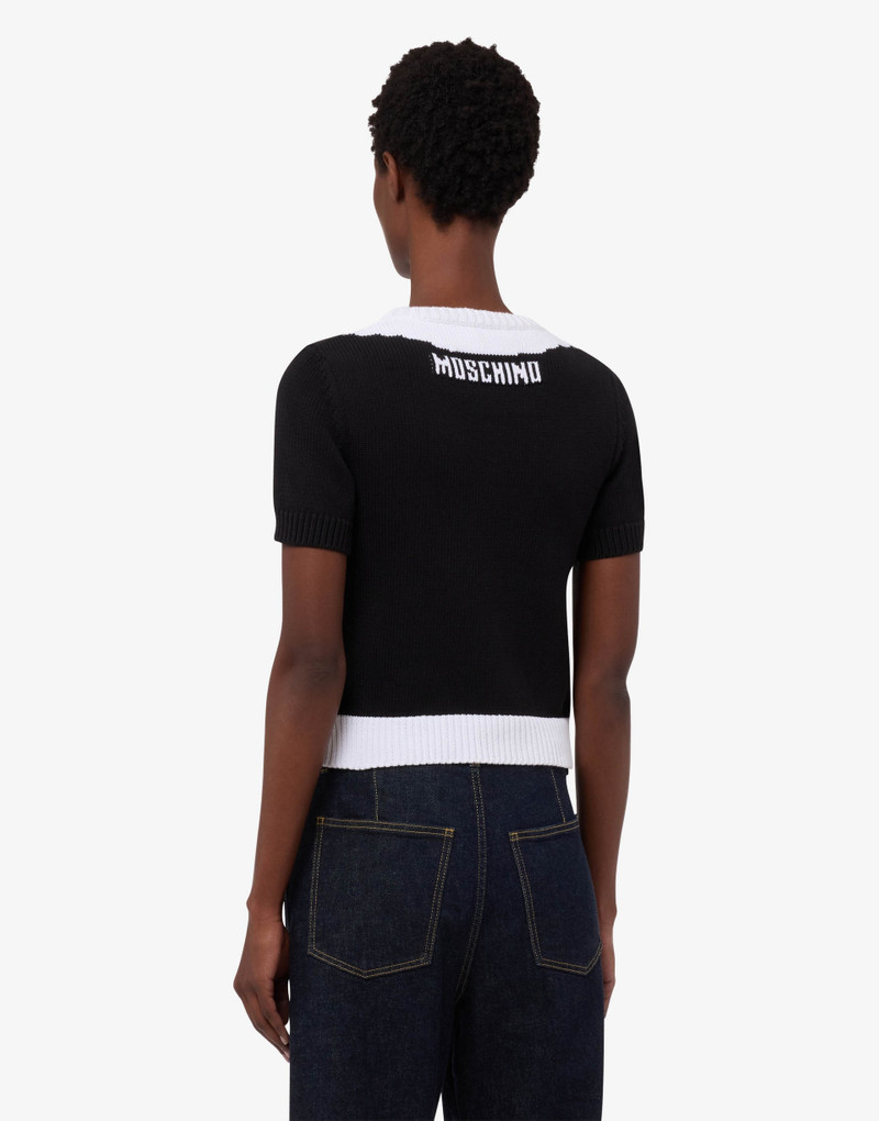 ORGANIC COTTON BLEND INTARSIA KNIT 1