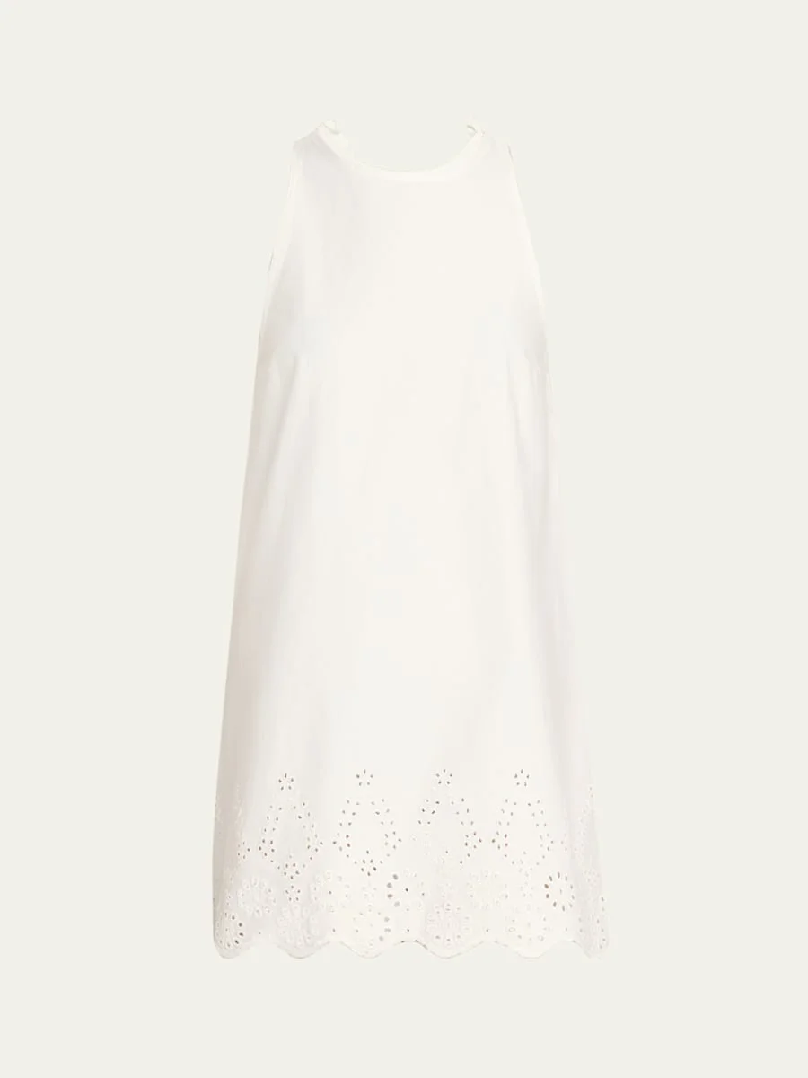 Fran Eyelet Cotton Dress - 1