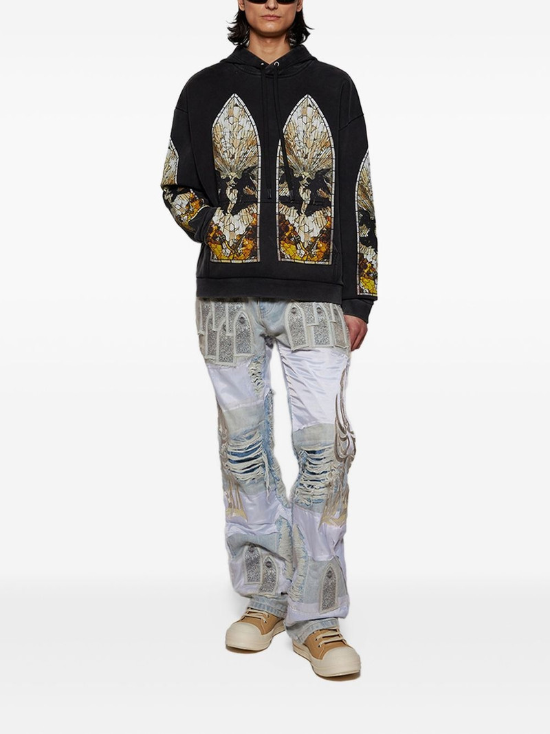 WHO DECIDES WAR Matrimony stained-glass hoodie outlook
