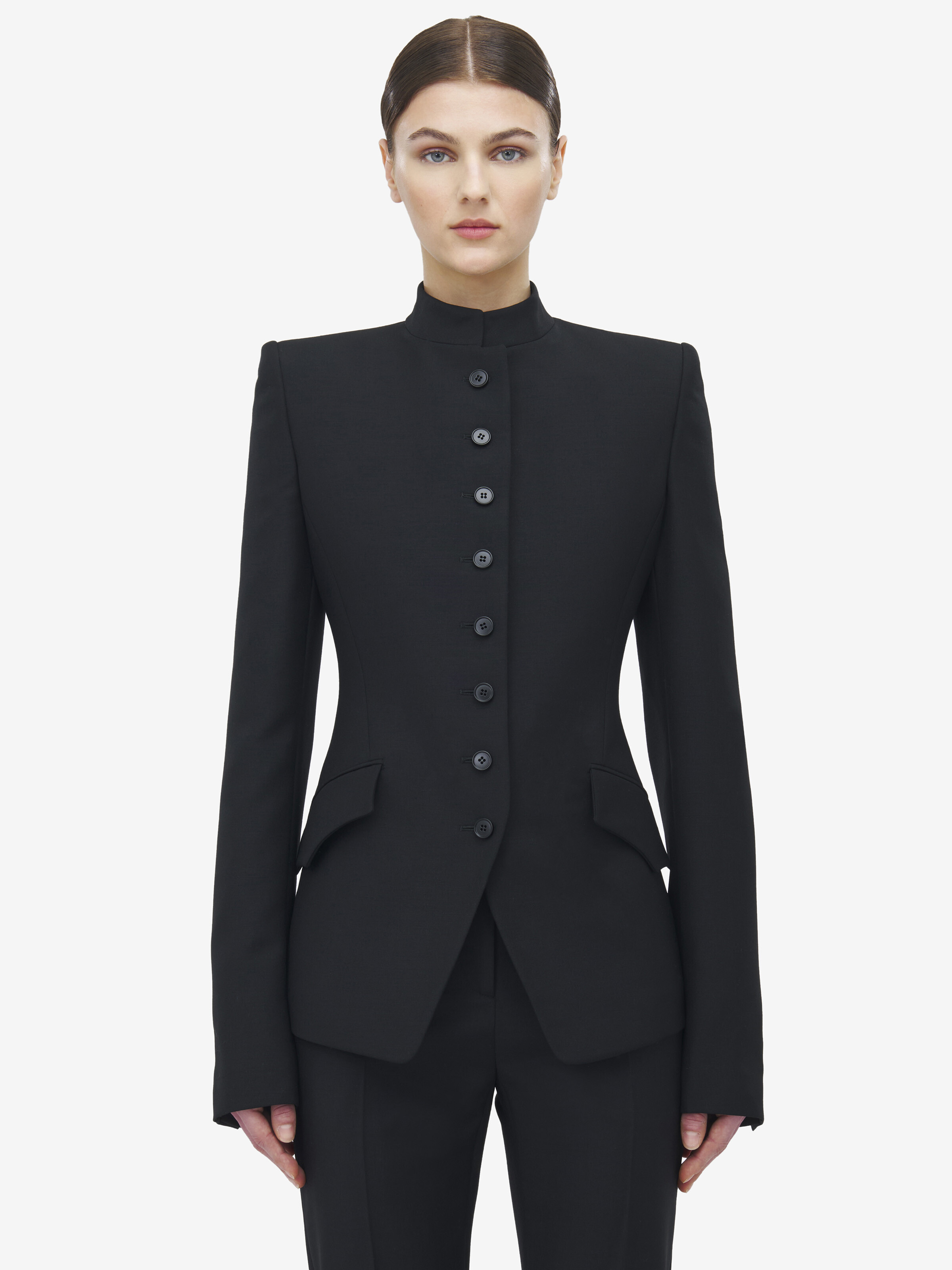 Single-breasted Buttoned Jacket - 2