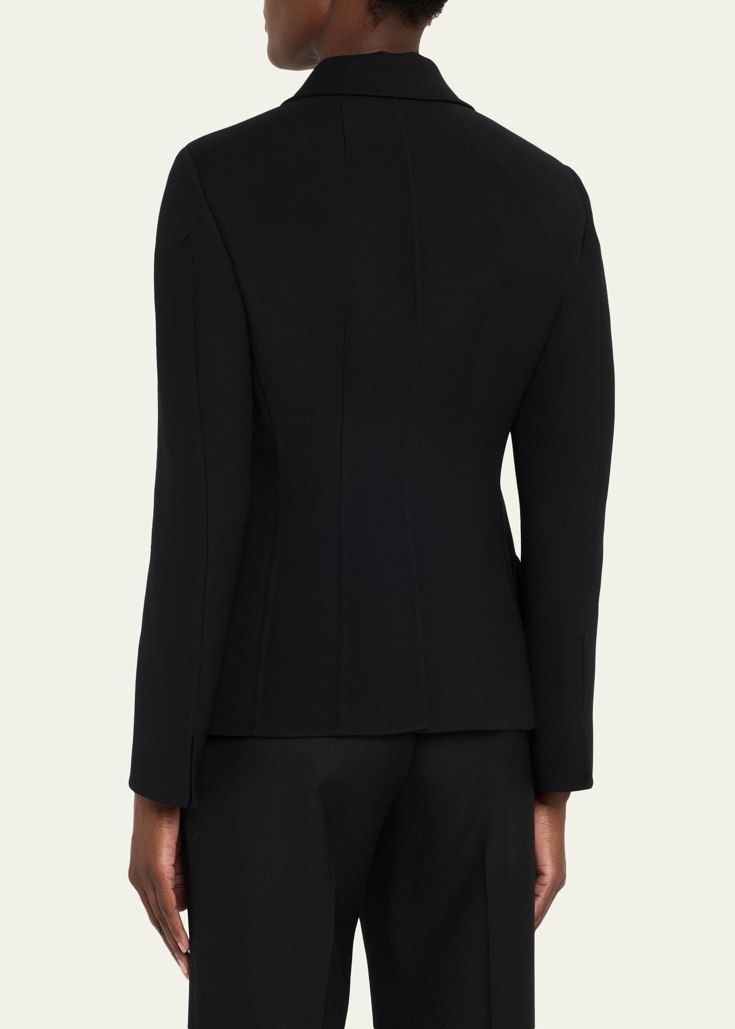 Delia Single-Breasted Wool Double-Face Jacket - 3