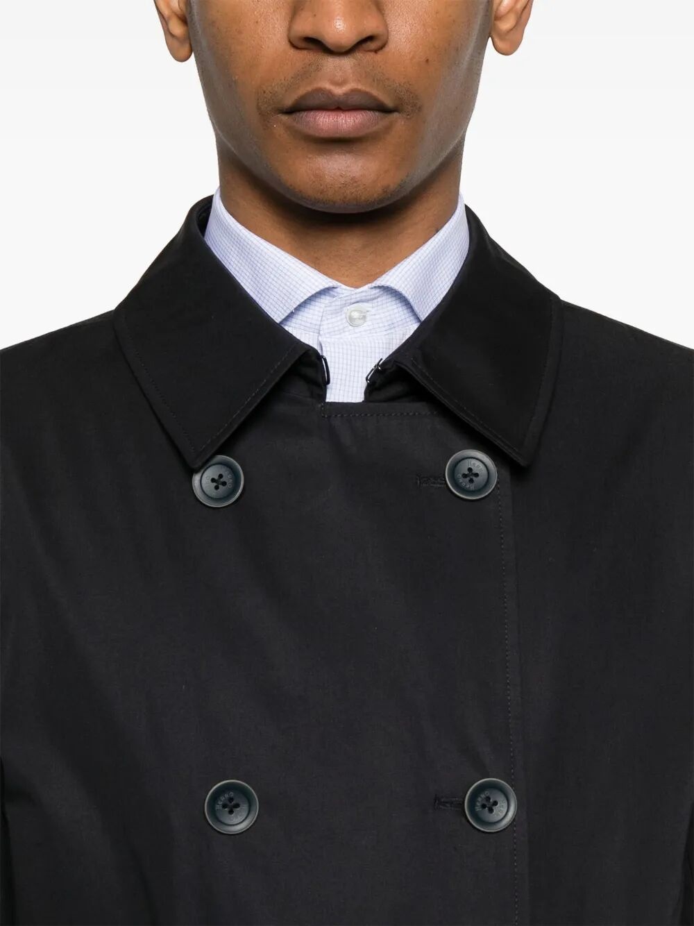 Herno Men Double-Breasted Trench Coat In Dean - 4