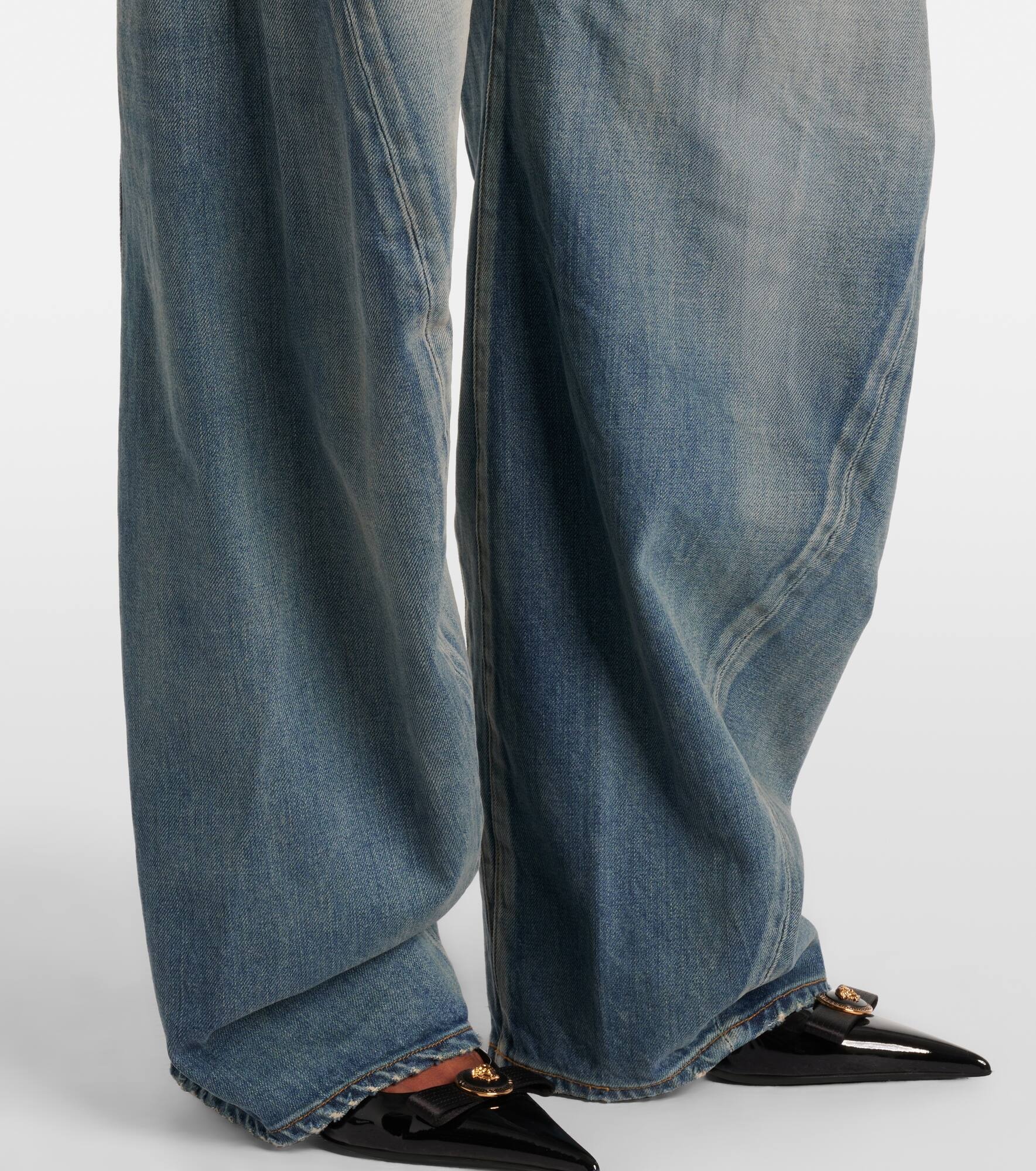 High-rise barrel-leg jeans - 5