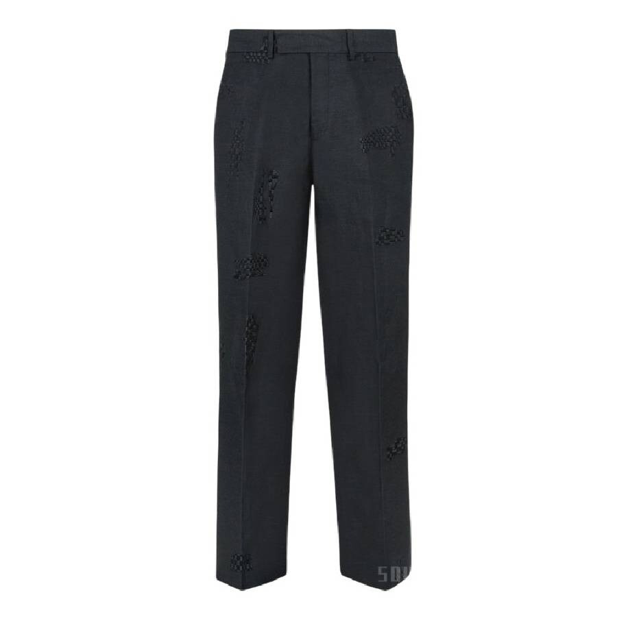 Fendi Tailored Woven Pattern Trousers - 5