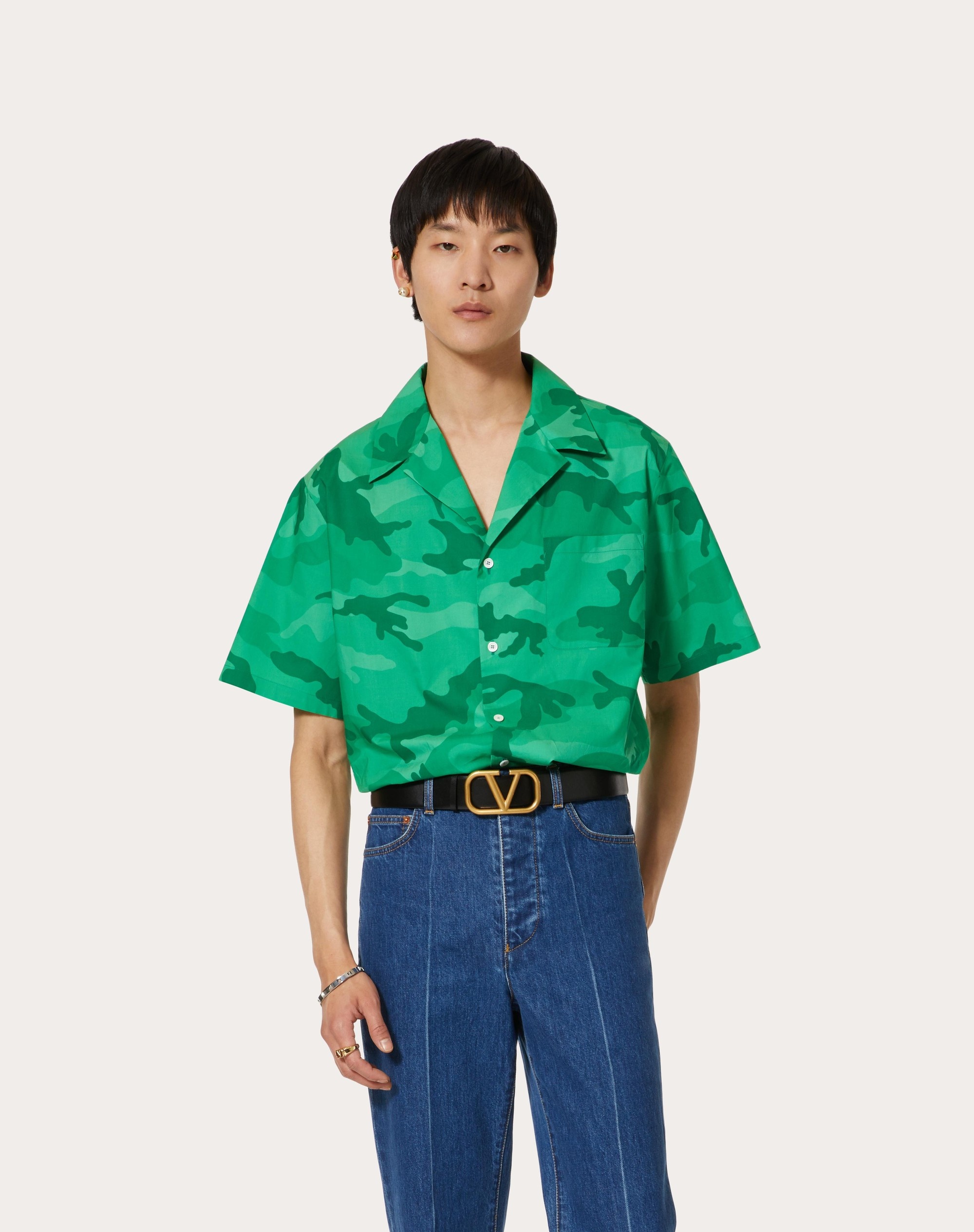 CAMOUFLAGE PRINT COTTON SHIRT - 3