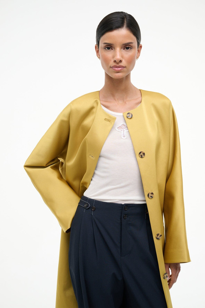 STAUD LIZ COAT TURMERIC 3