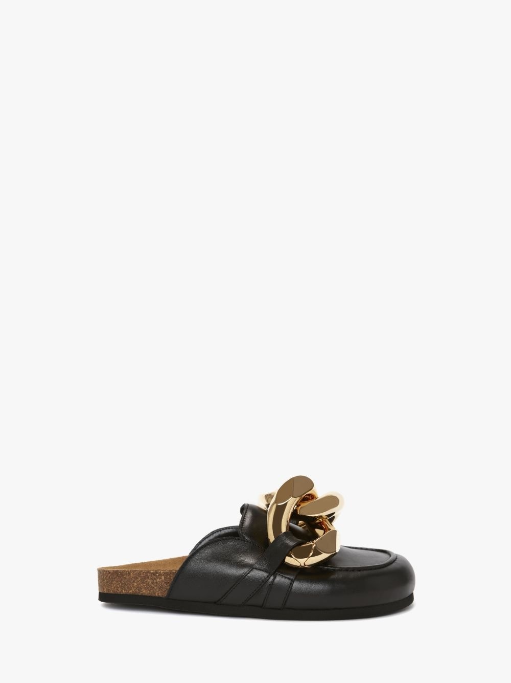 CHAIN LOAFER LEATHER MULES - 1