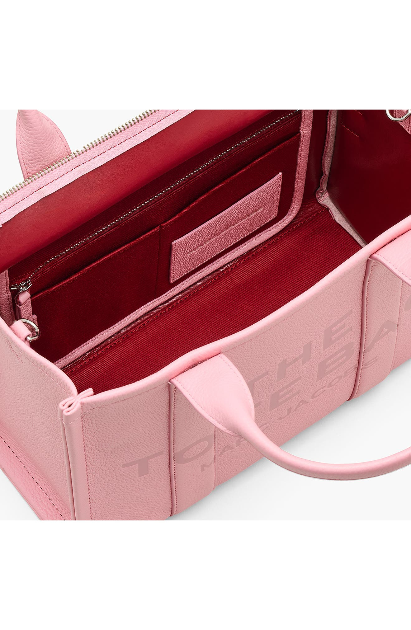 Marc Jacobs The Leather Medium Tote Bag in Ribbon Pink at Nordstrom - 8