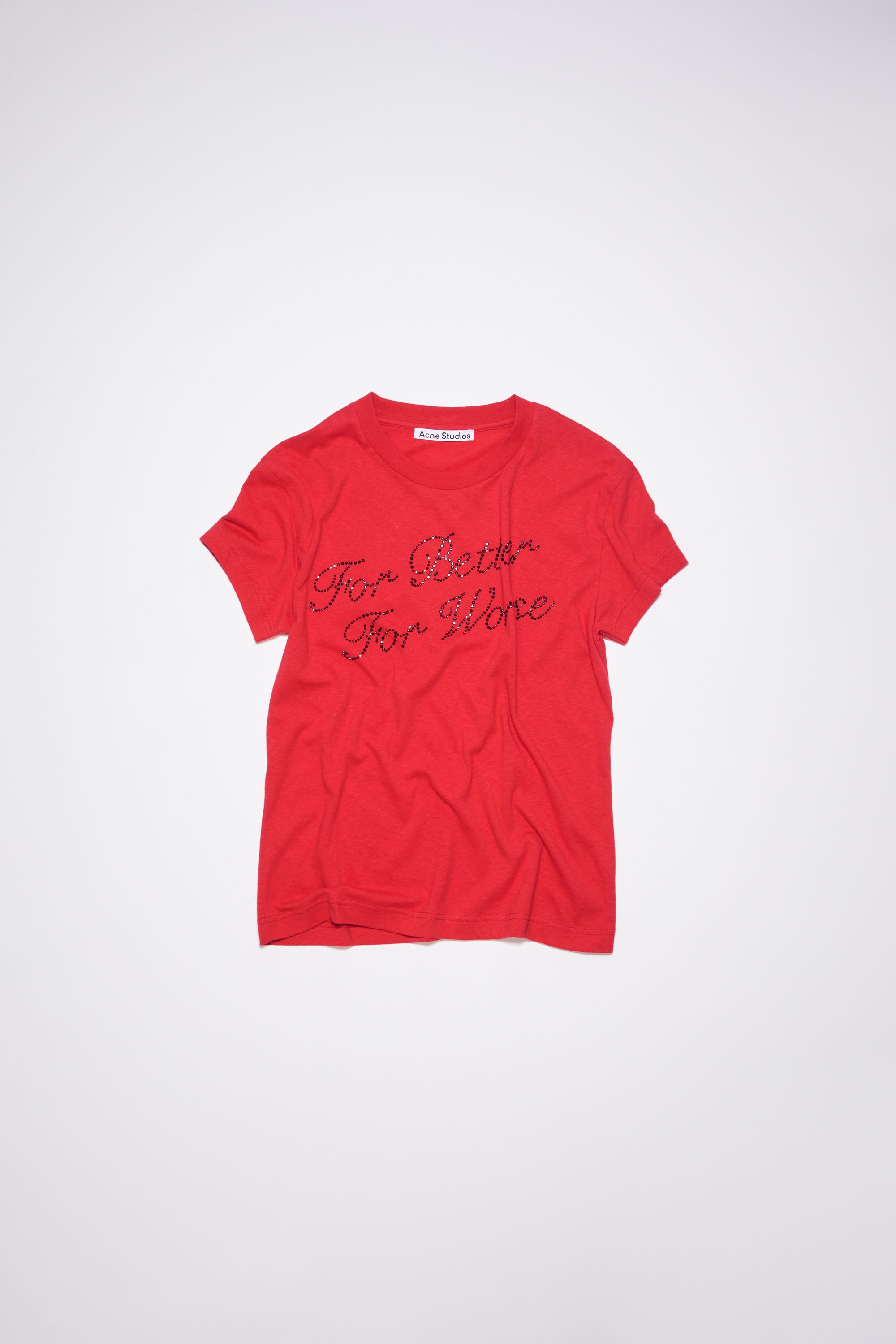 Rhinestone t-shirt - Cardinal red - 5