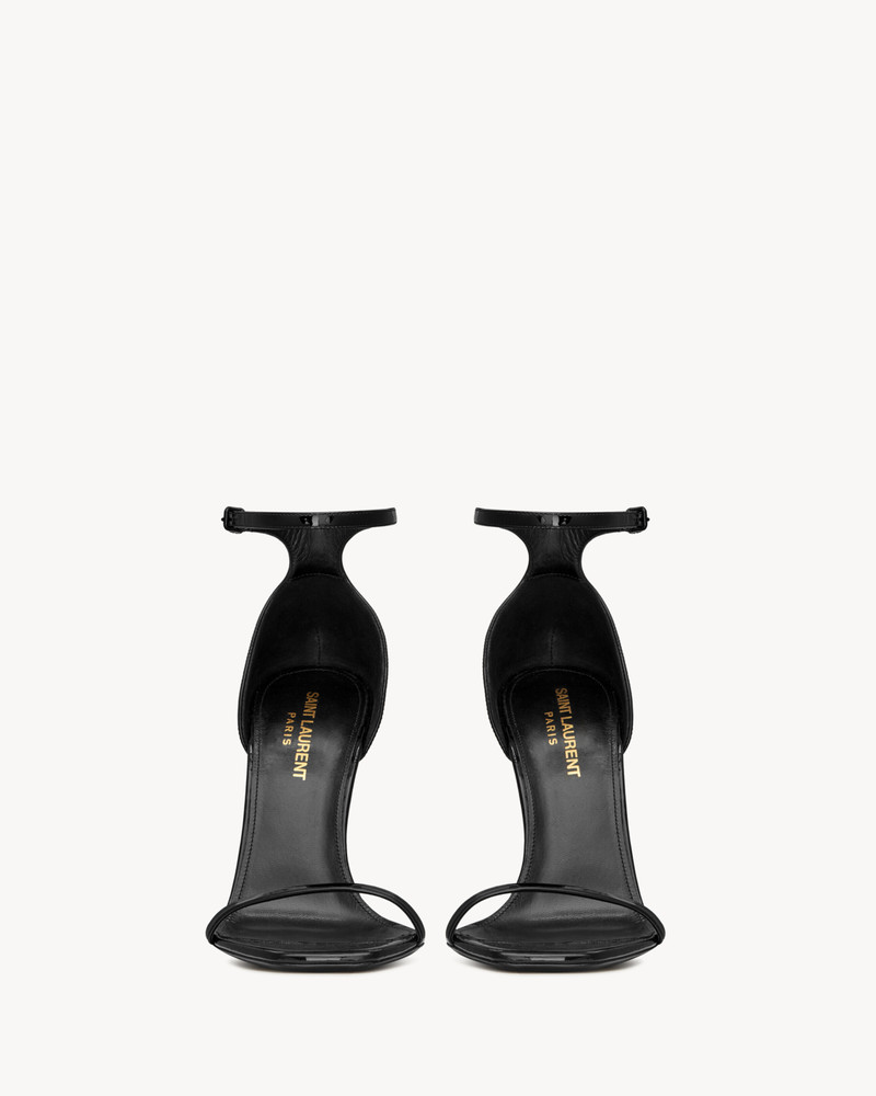 SAINT LAURENT OPYUM SANDALS IN PATENT LEATHER outlook