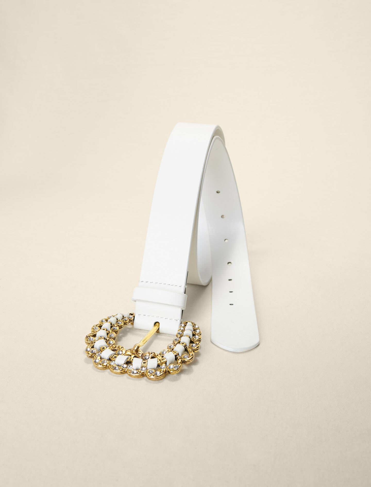 Belt with diamanté buckle - 4