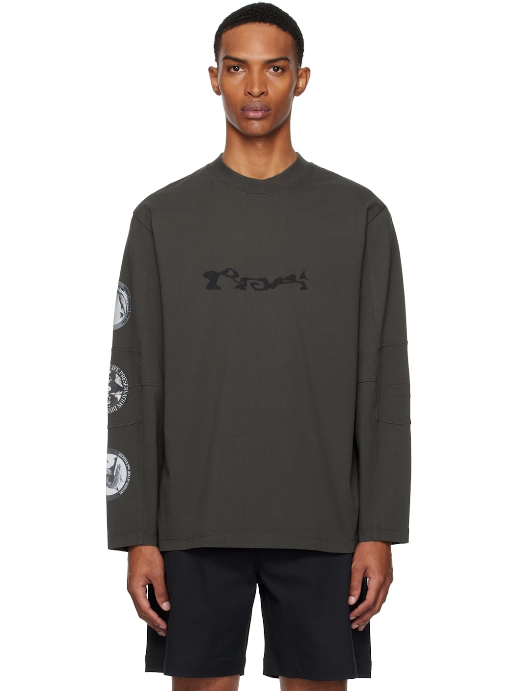 Gray Division Long Sleeve T-shirt - 1