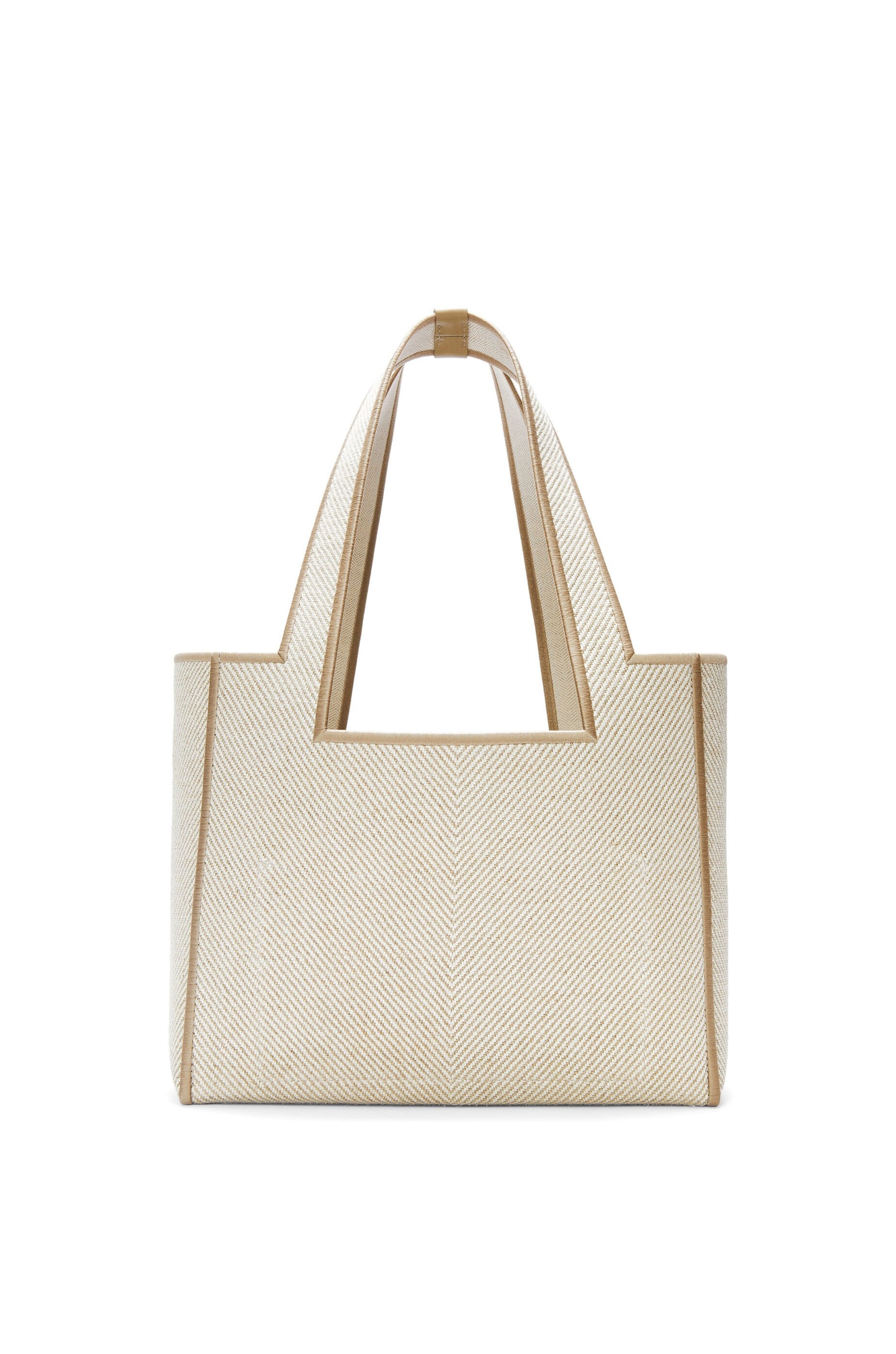 Medium LOEWE Font tote in jacquard canvas - 4