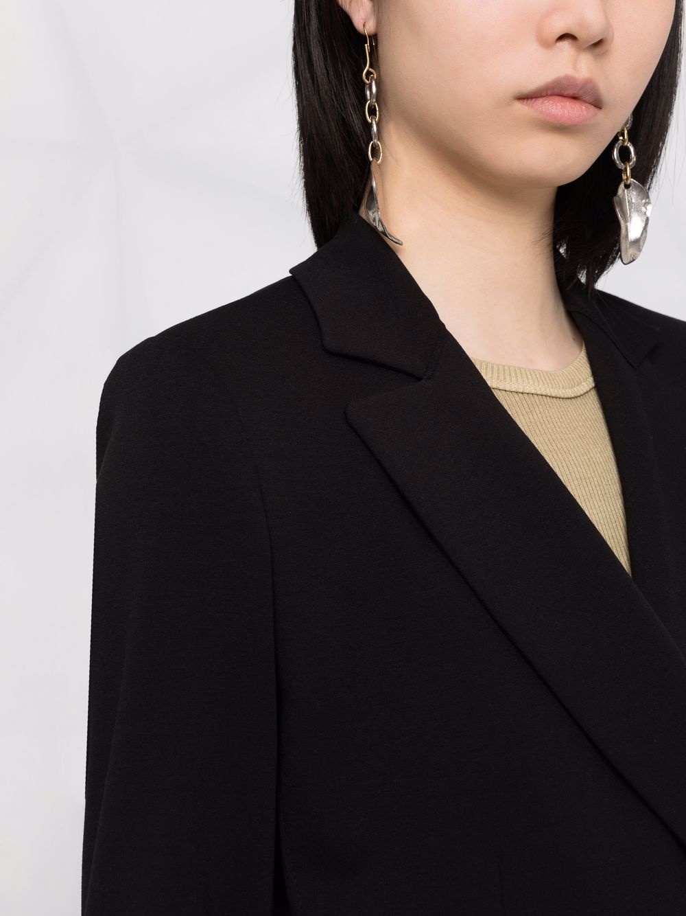 notched-lapel double-breasted jacket - 5