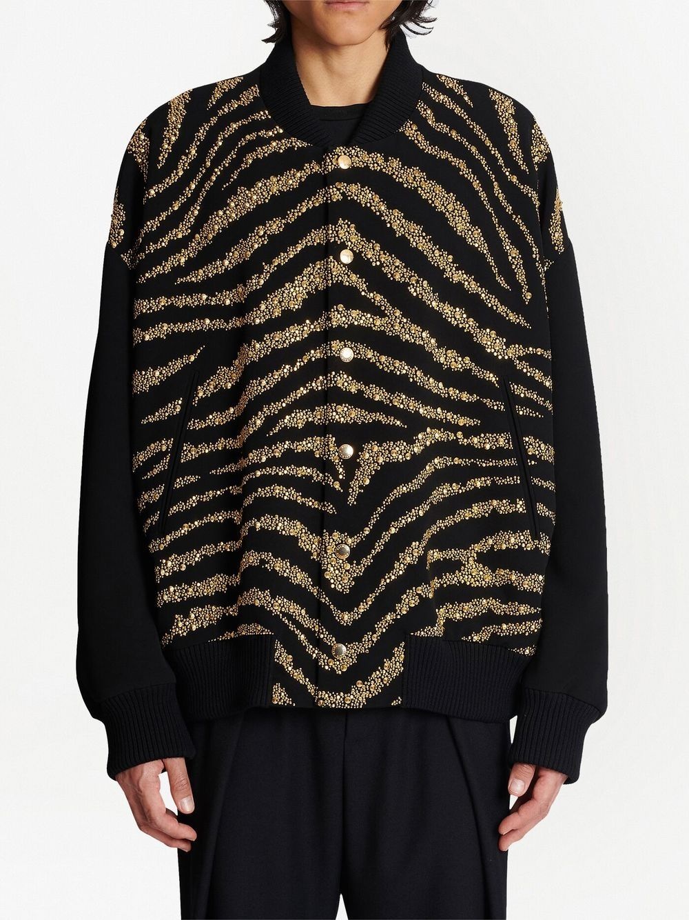 METALLIC ZEBRA-PRINT JACKET - 4