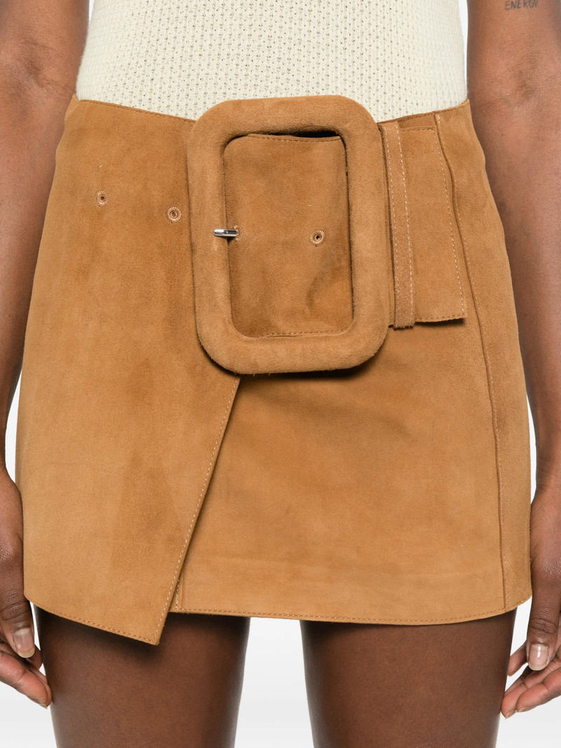 AMI Paris Ami Paris Buckled A-line Mini Skirt outlook