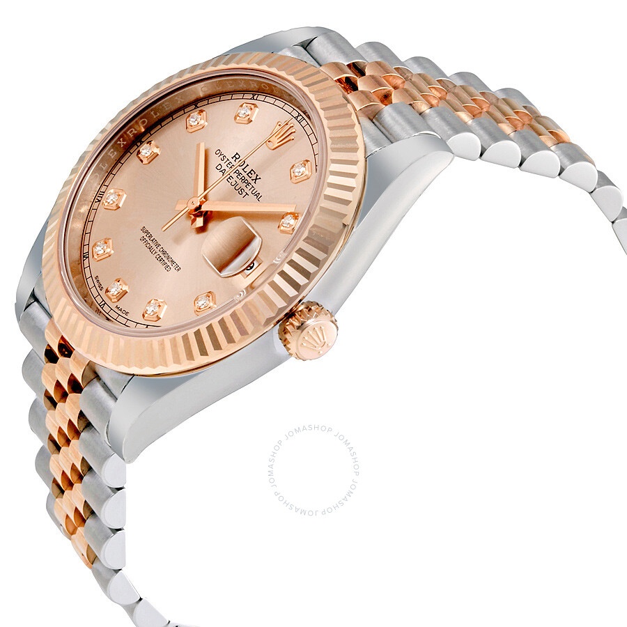 Rolex Datejust Sundust Diamond Dial Steel and 18 Everose Gold Men's Watch 126331SNDJ - 2