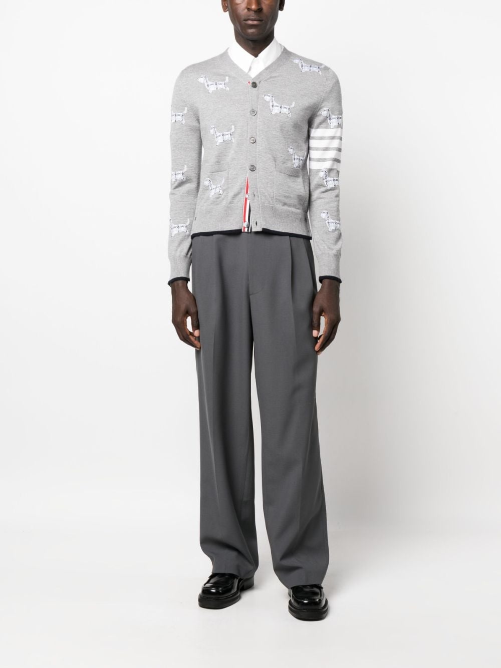 Hector-motif 4-Bar cardigan - 2