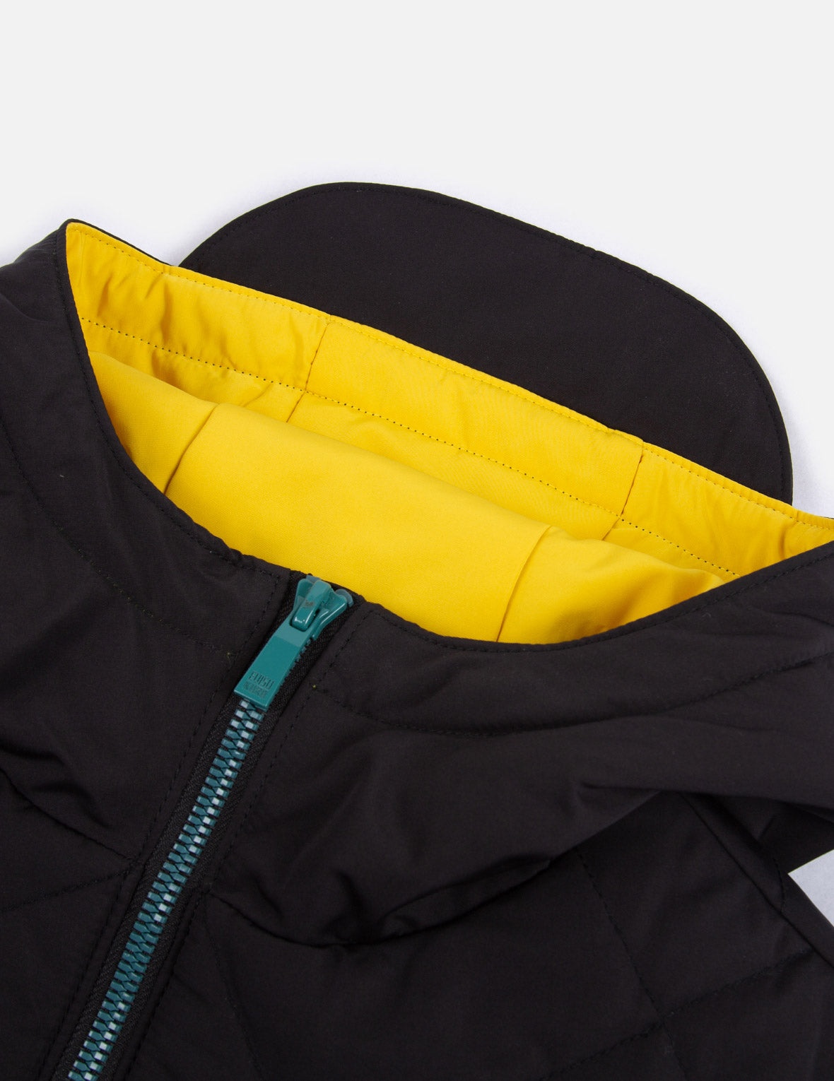 Contrast Webbing Strap Quilted Down Jacket - 9