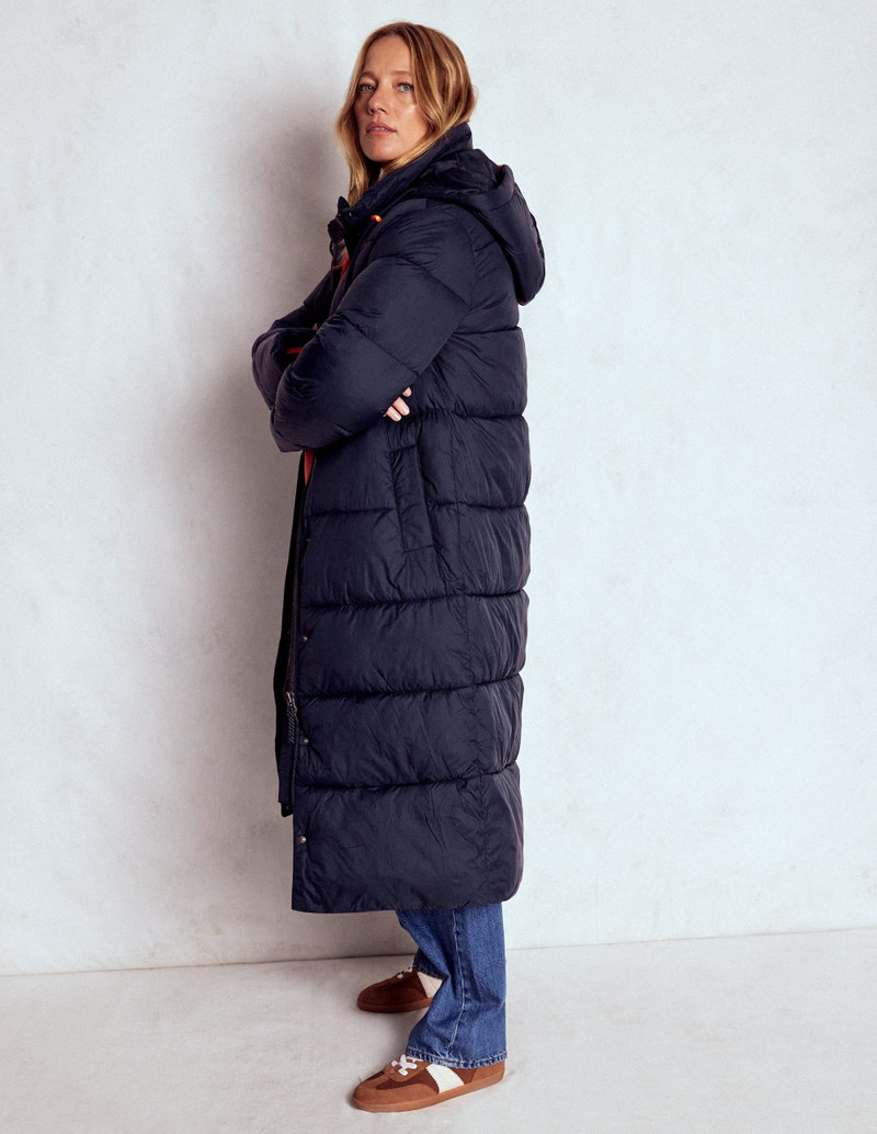 Longline Padded Coat-Navy 6