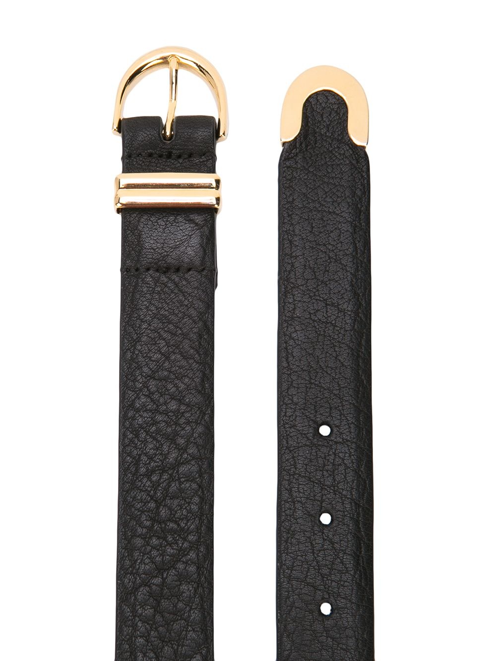 embossed buckle belt - 2