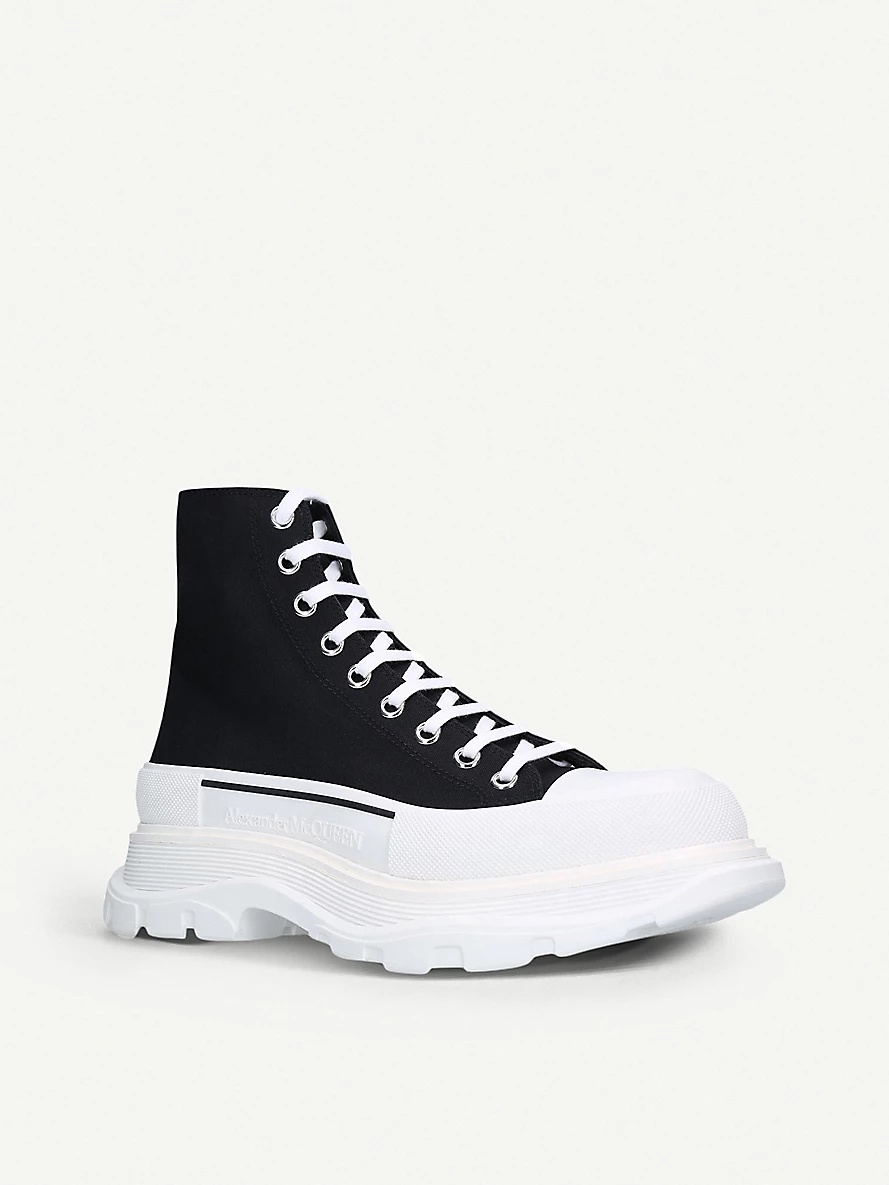 Men's Tread high-top canvas trainers - 3