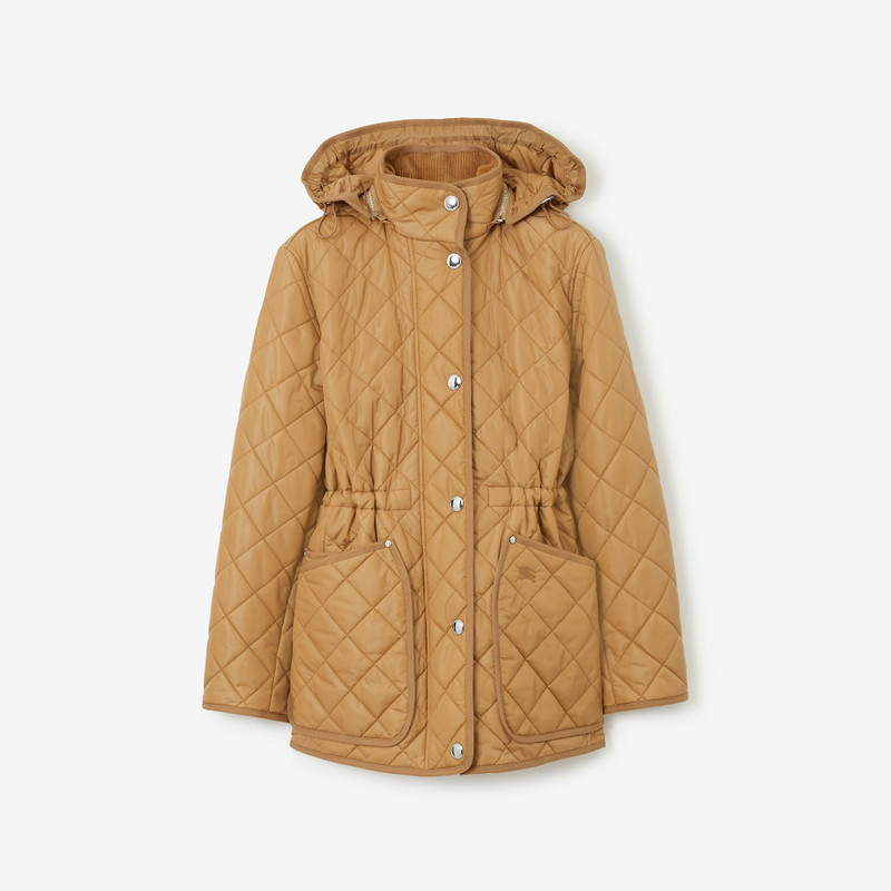 Diamond Quilted Nylon Jacket - 1