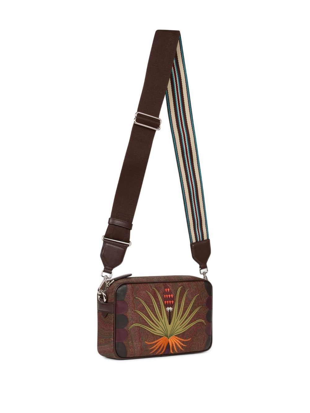 x Agostino Iacurci small Arnica paisley-embroidered shoulder bag - 3