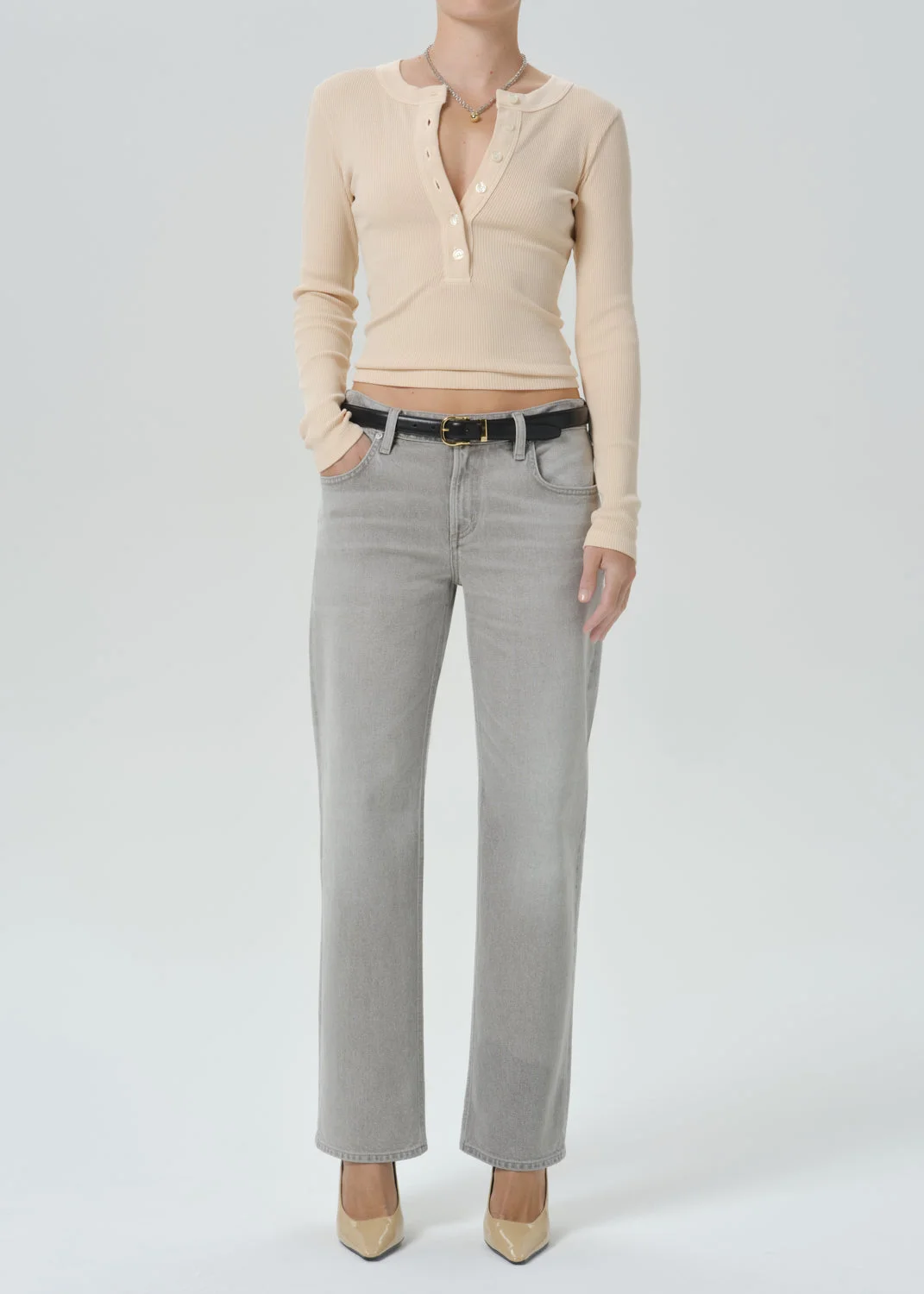Varra Henley In Shrimp - 1