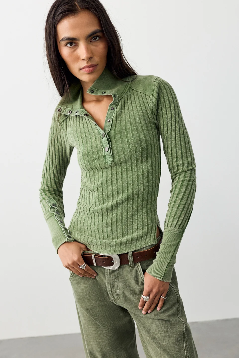 We The Free Surplus Cuff Top - 1