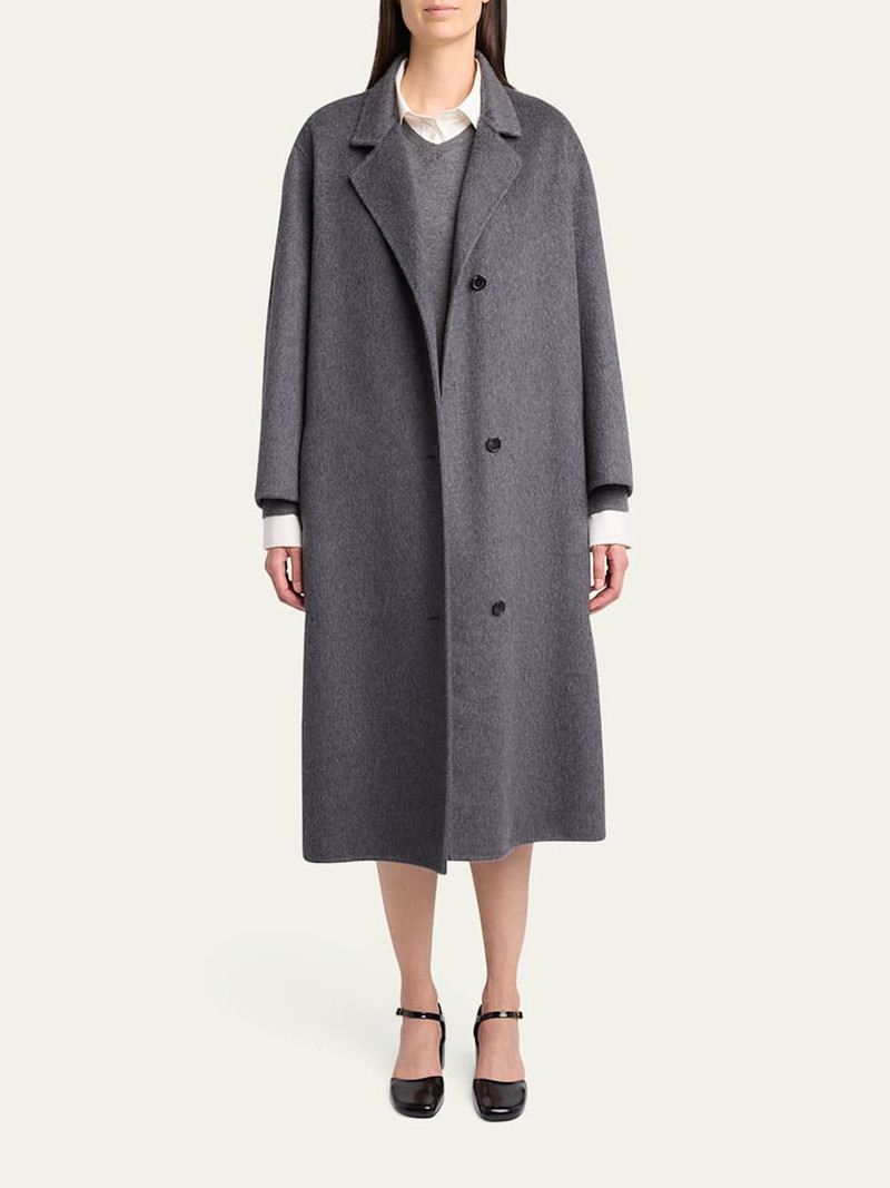 The Row Gustaf Cashmere-Silk Single-Breasted Coat outlook