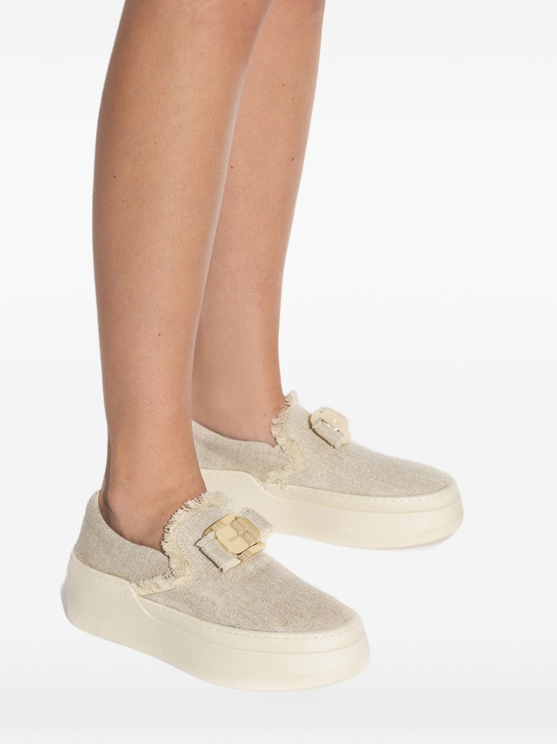 fringed logo-plaque sneakers 5