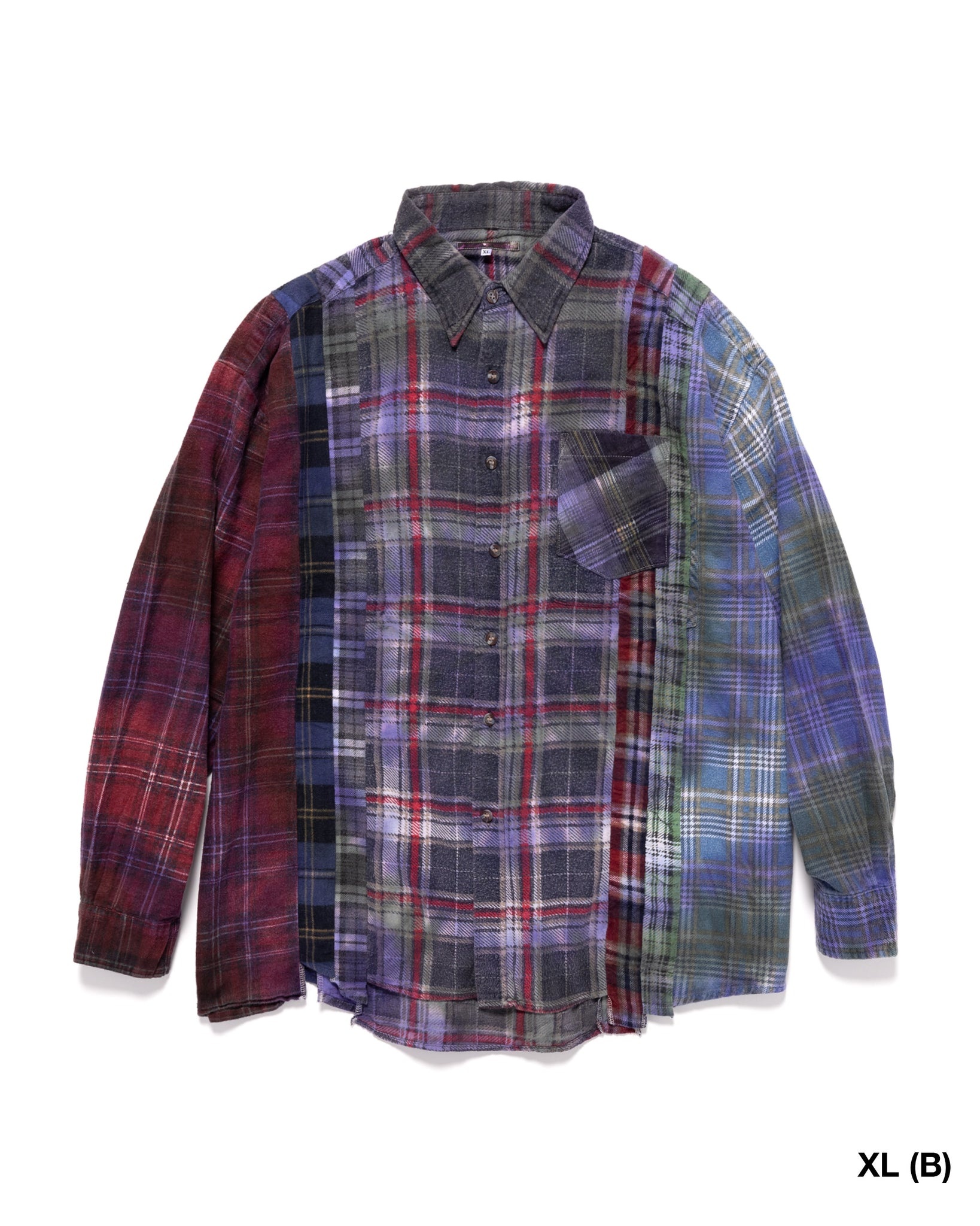 FLANNEL SHIRT -> 7 CUTS SHIRT / TIE DYE ASSORTED - 16