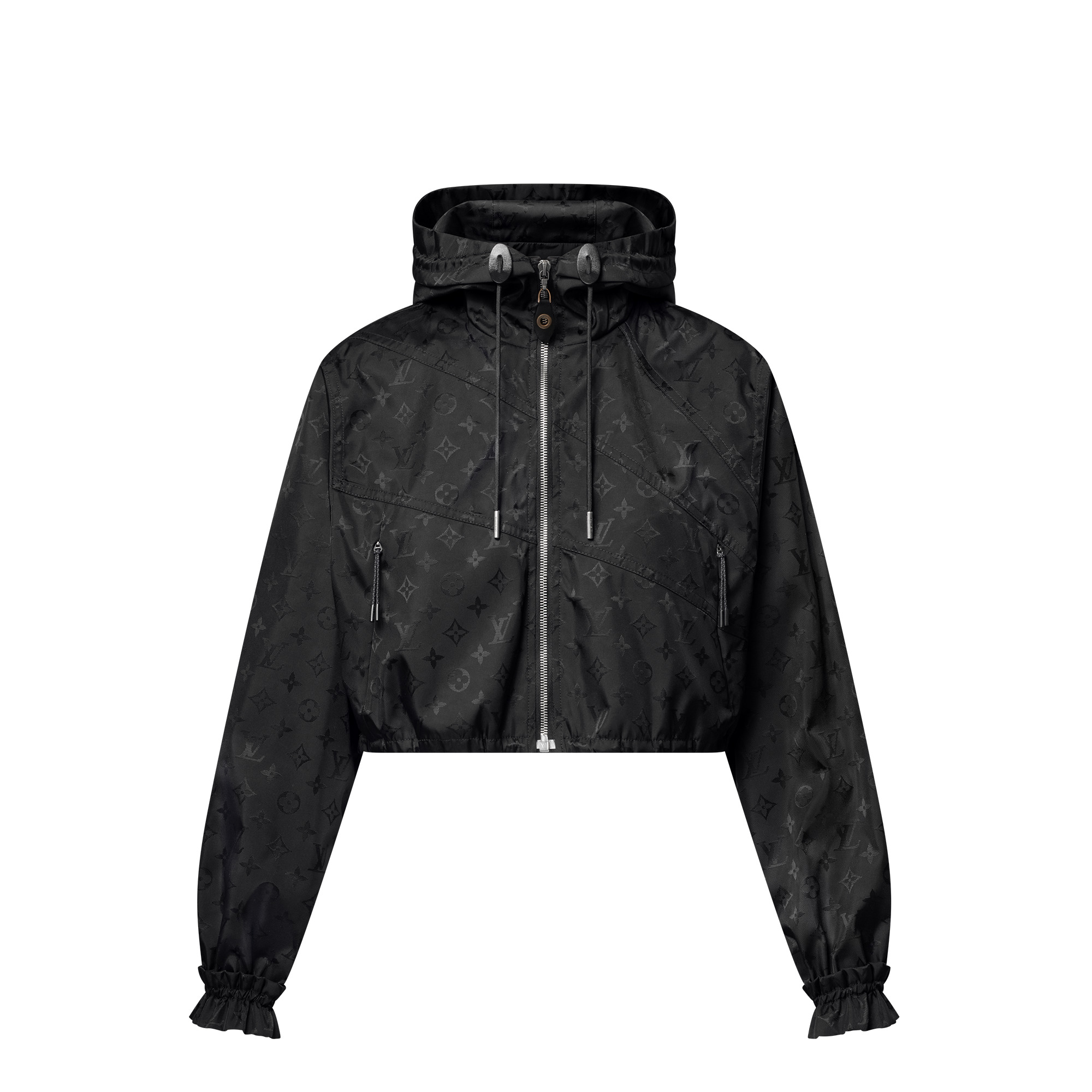 Cropped Monogram Windbreaker - 1