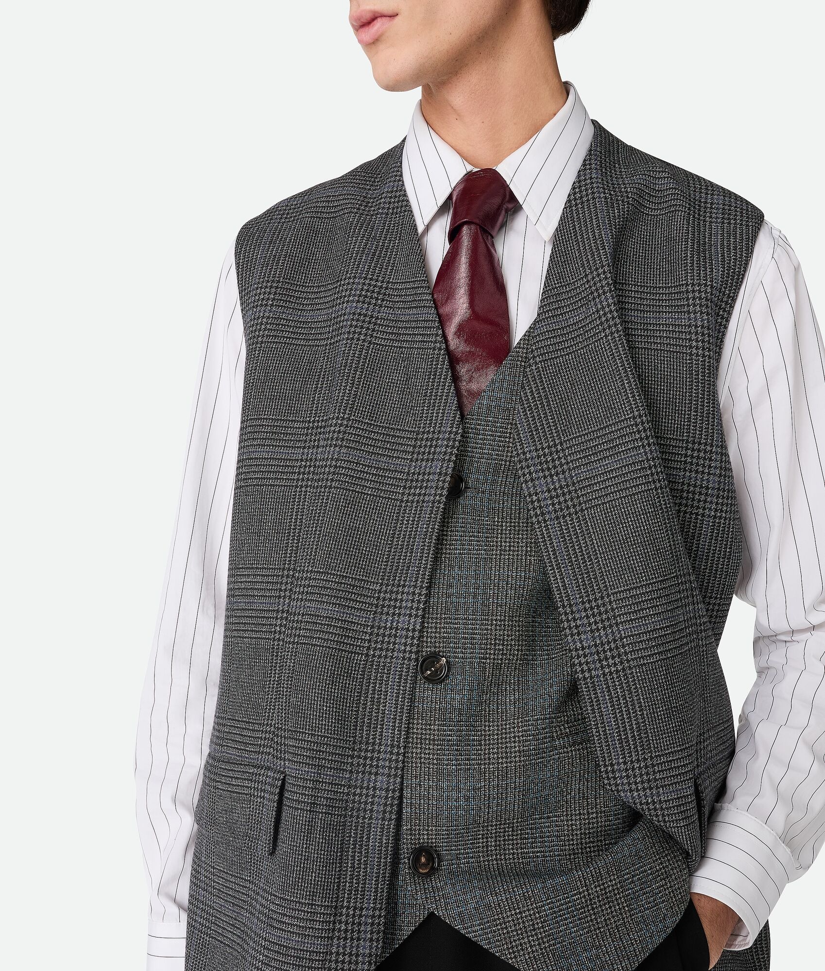 Prince Of Wales Wool Waistcoat - 5