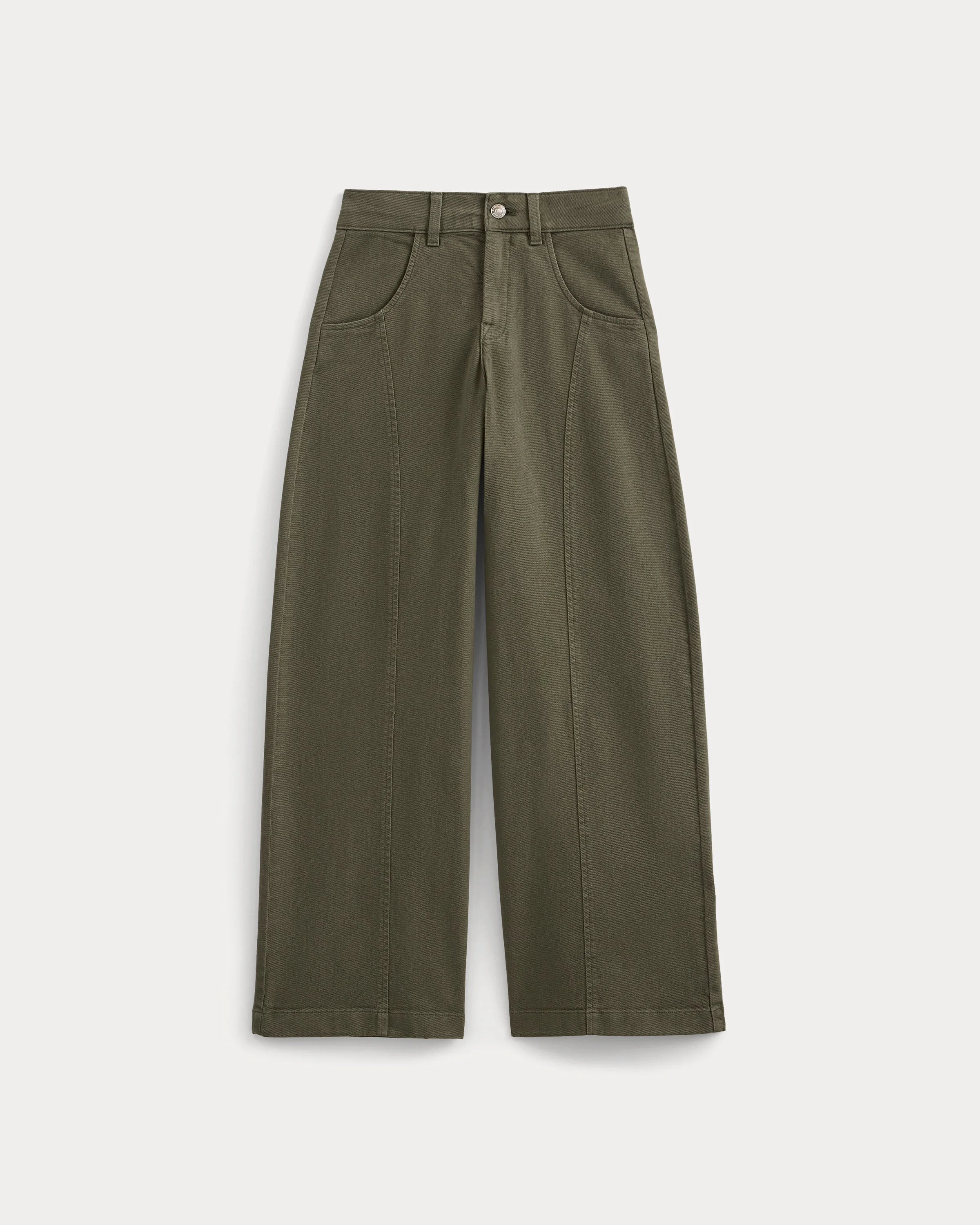 UTILITY SEAMED WIDE-LEG PANT - 1