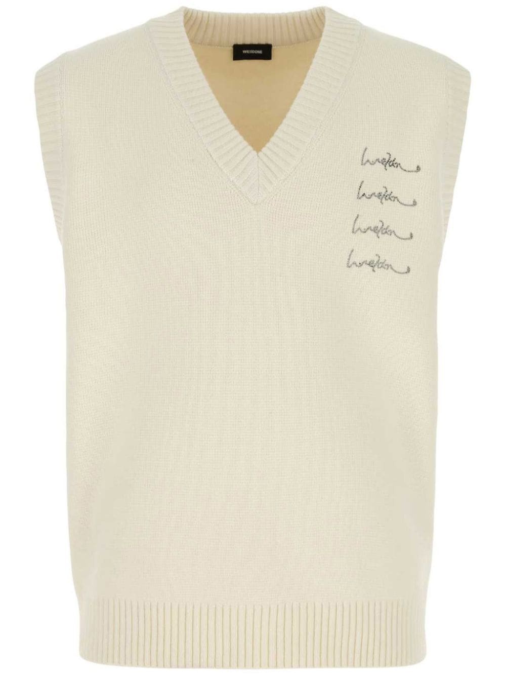 logo-embellished vest - 1