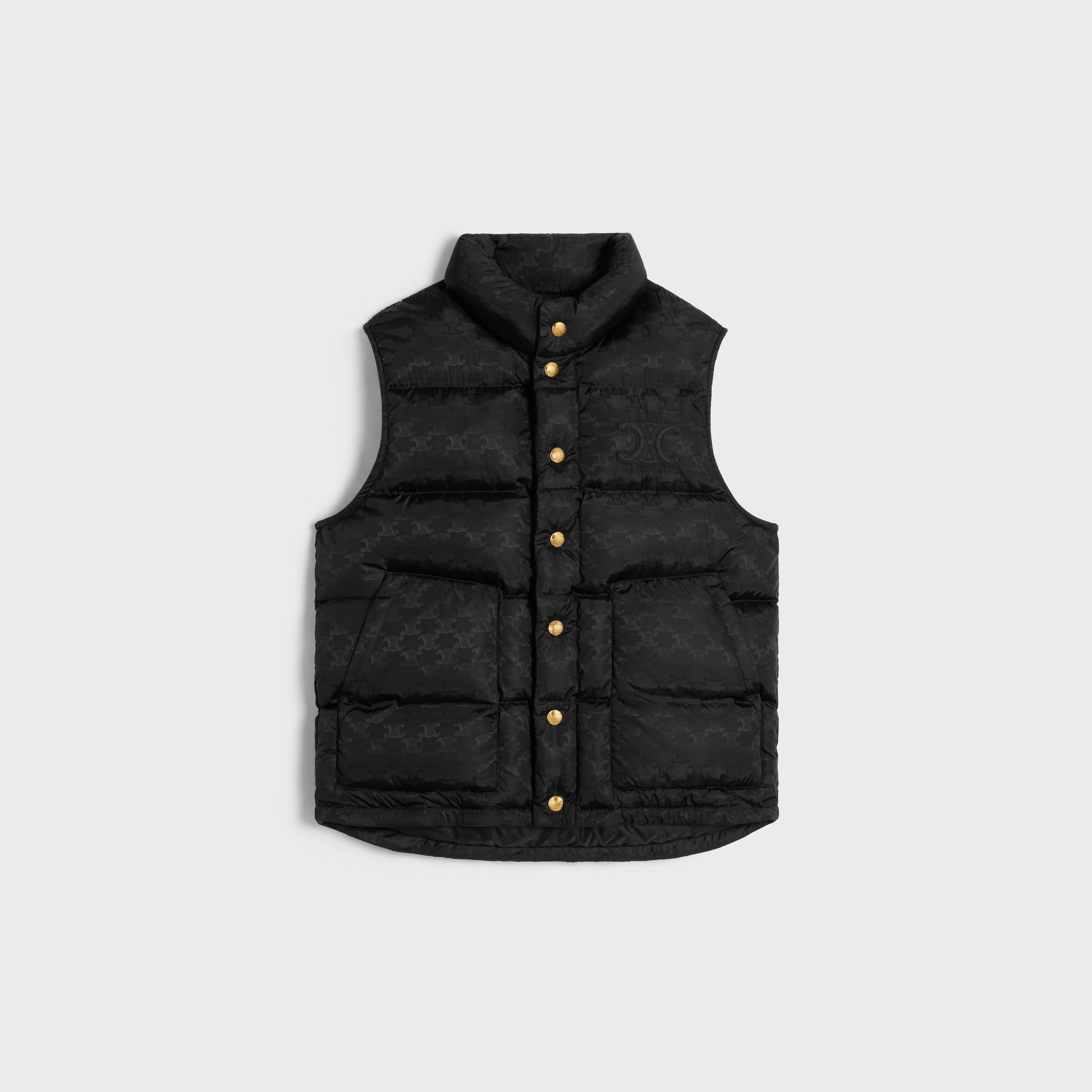 monogrammed blouson jacket in quilted nylon - 1
