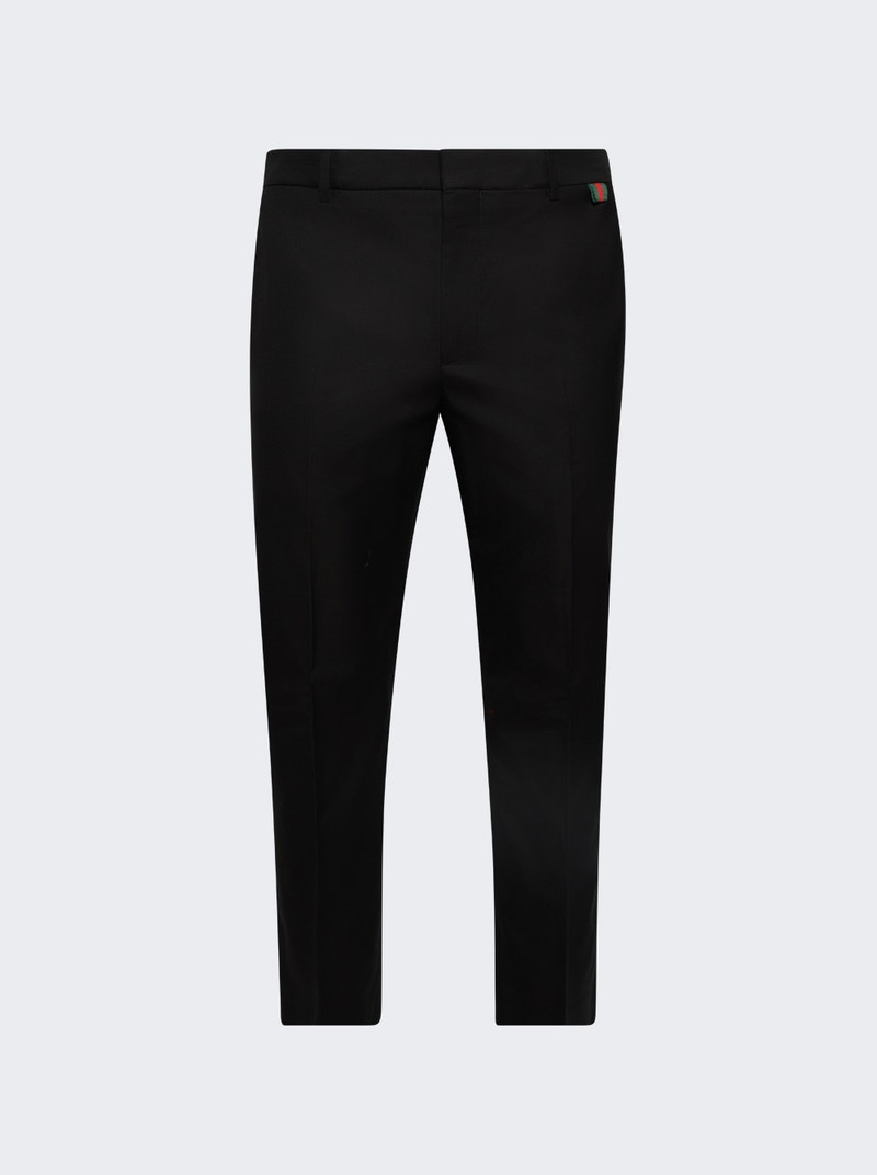 Canvas Pant With Web Detail Black 1