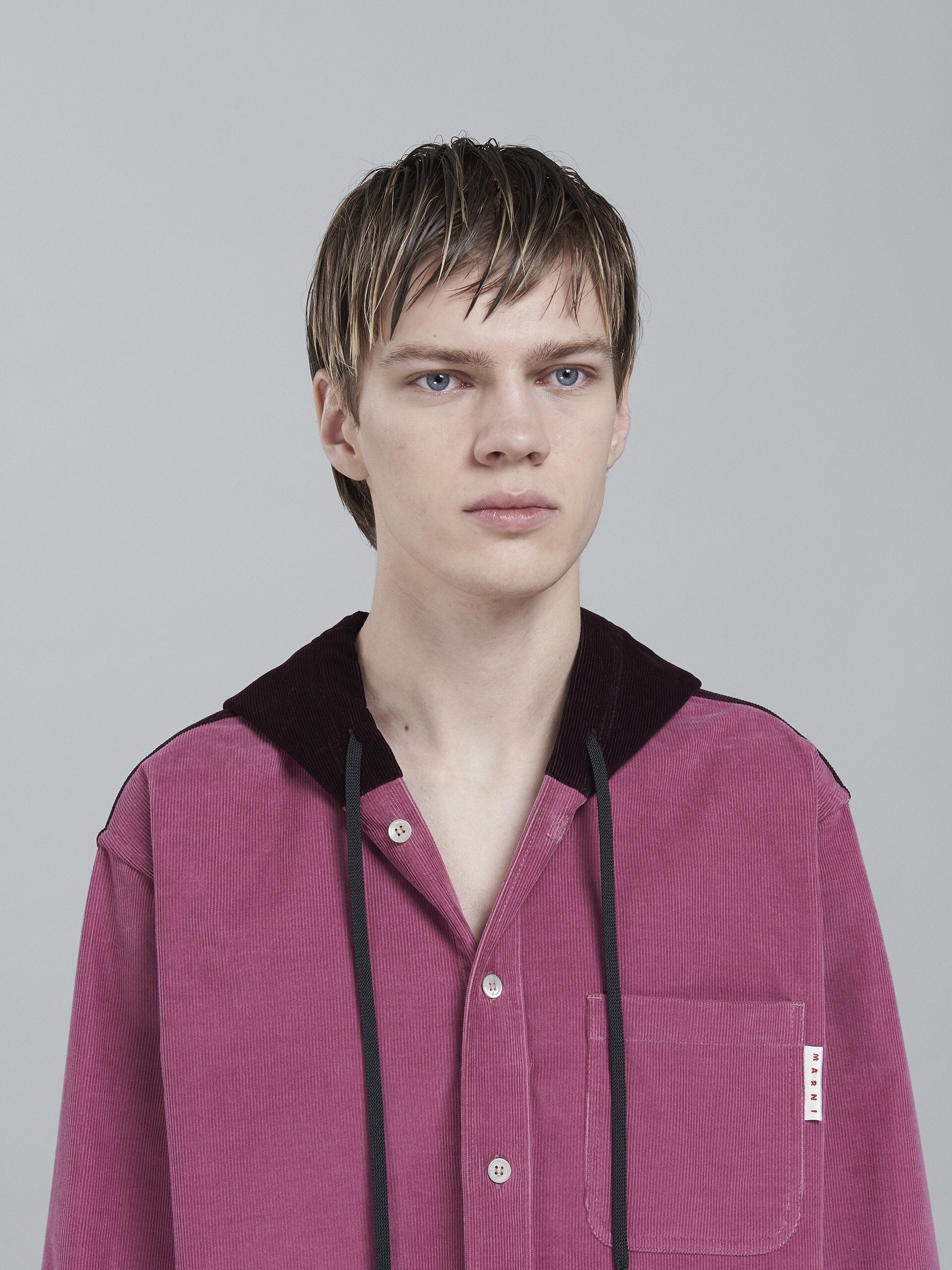 CORDUROY HOODED OVERSHIRT - 4