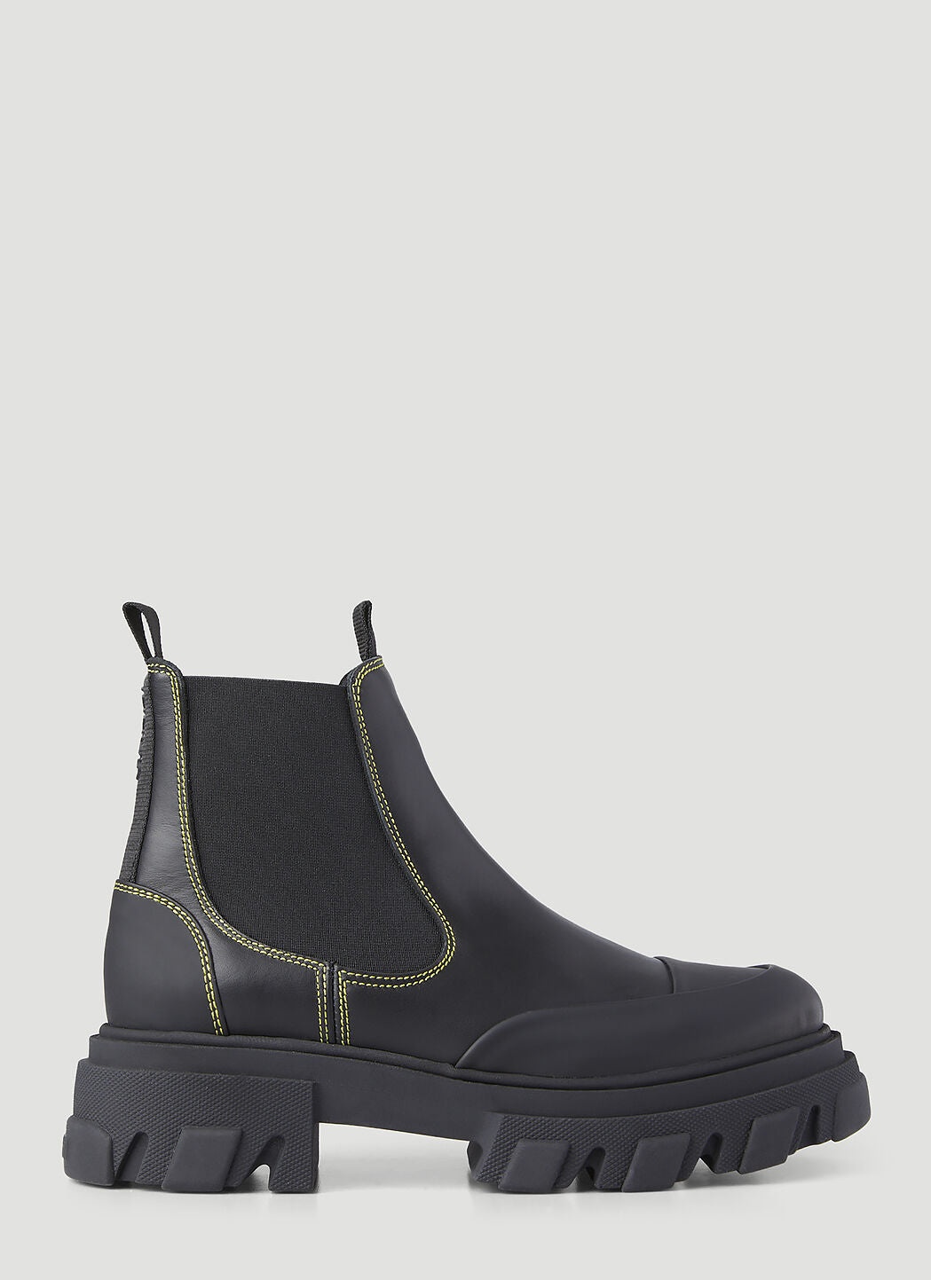 Ganni Women Stitch Cleated Low Chelsea Boots - 1