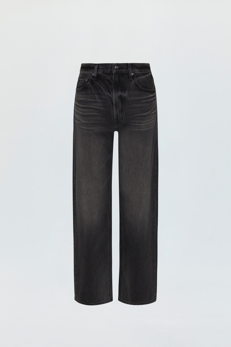 WES HIGH RISE BARREL JEAN - CAVIAR 6