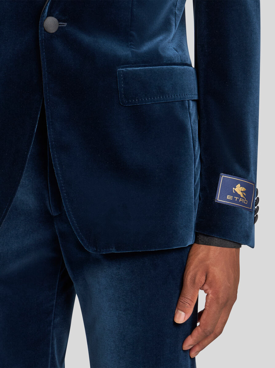 SINGLE-BREASTED BLAZER WITH CONTRASTING LINING - 2