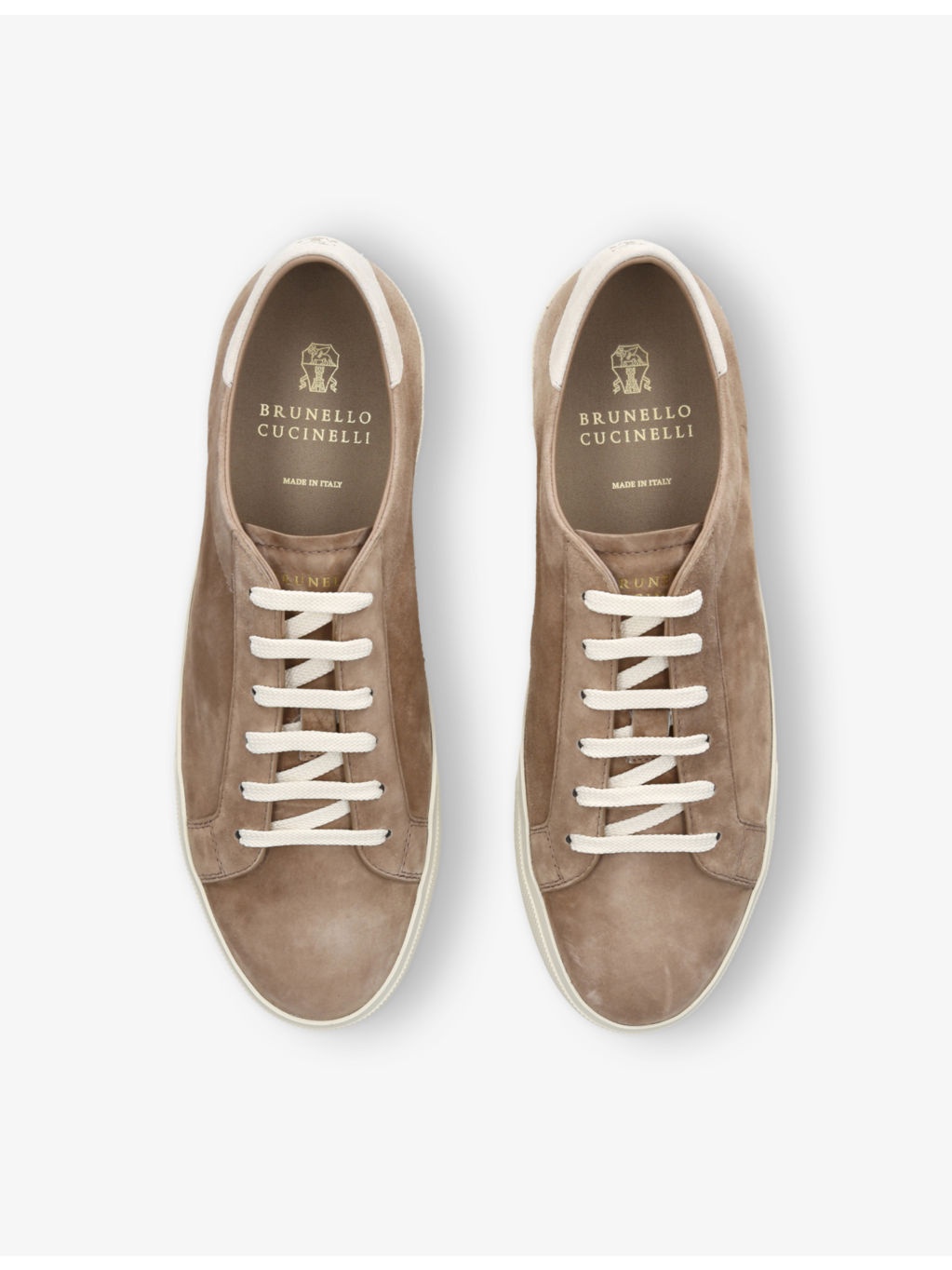 Foiled-Logo Suede Low-Top Trainers - 2