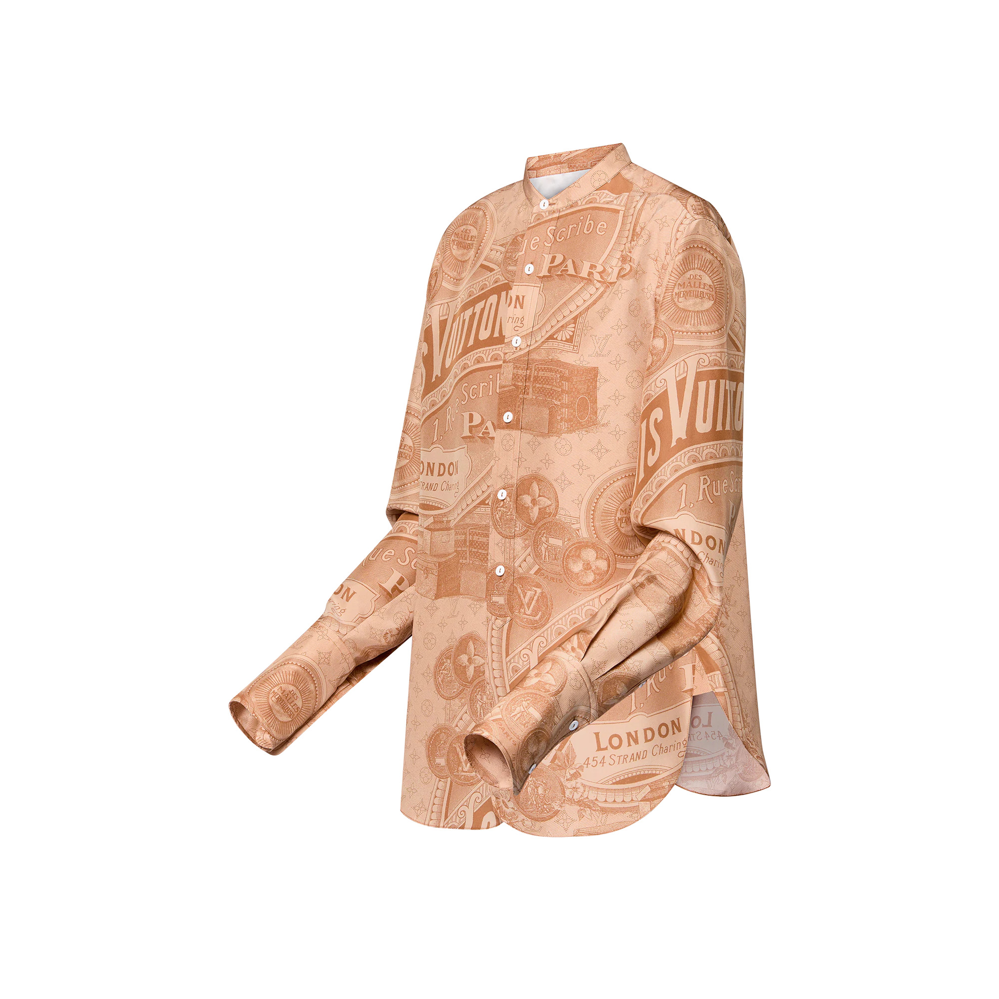 Vintage Print Silk Shirt - 2