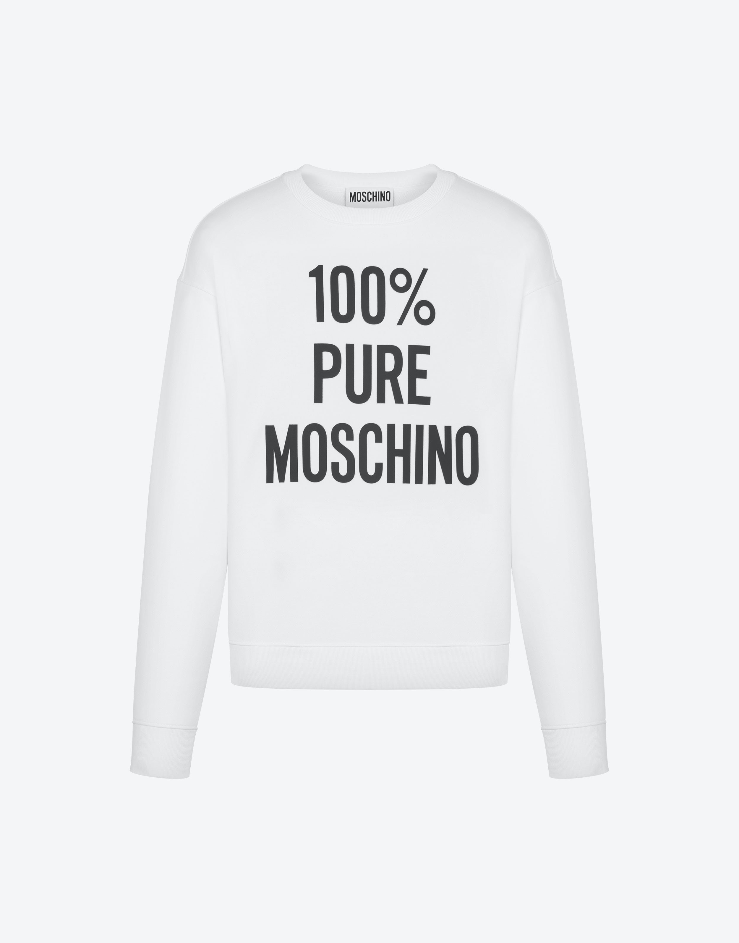 100% PURE MOSCHINO ORGANIC COTTON SWEATSHIRT - 1